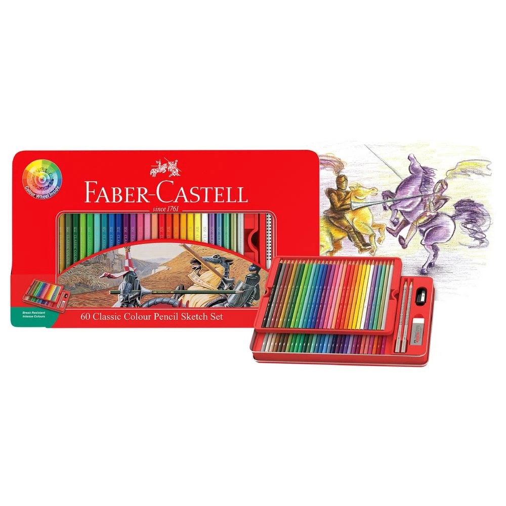 3 Faber-Castell Colour Pencil Tin 65 Piece, 3 of 8