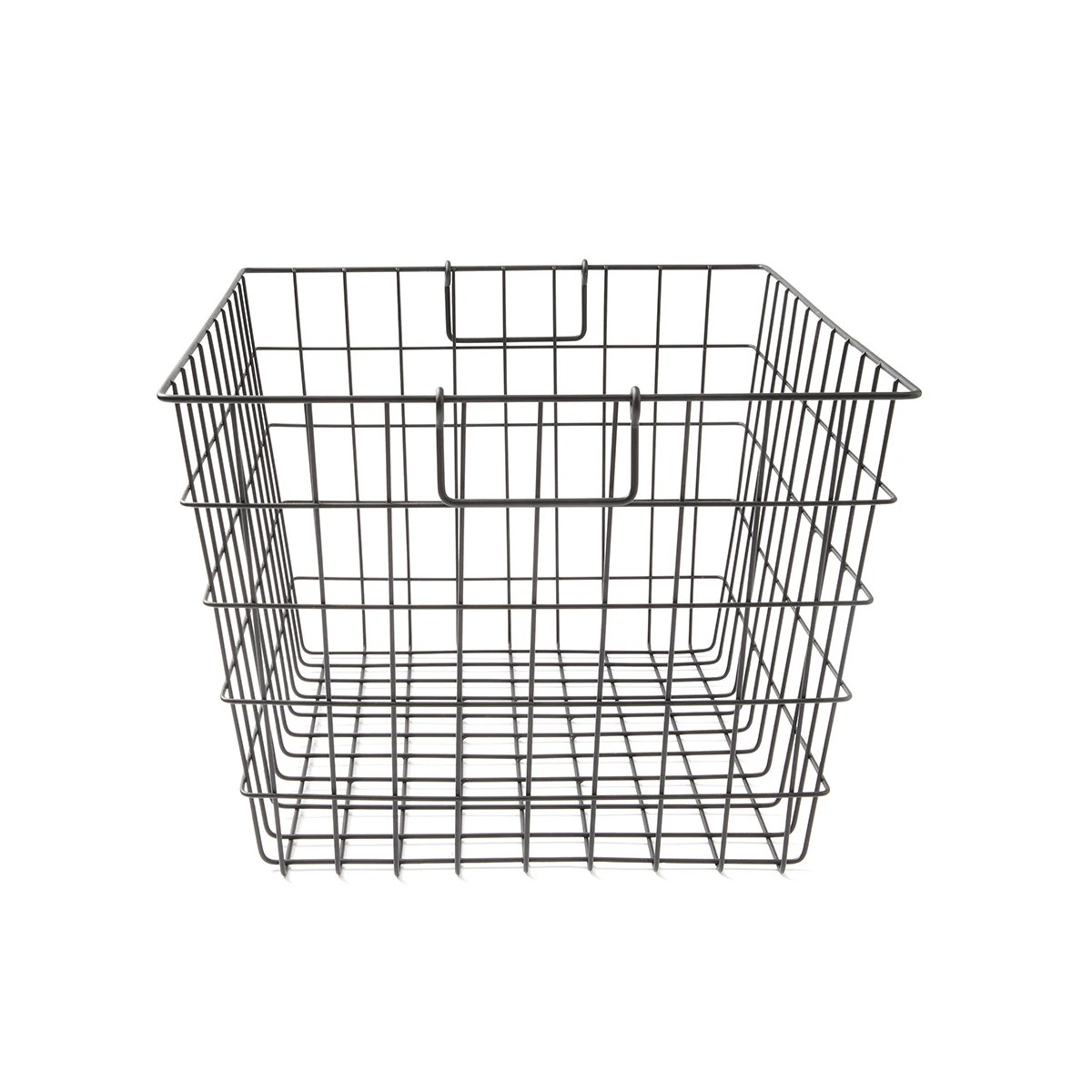5 Rectangle Wire Basket - Large, Black, 5 of 8