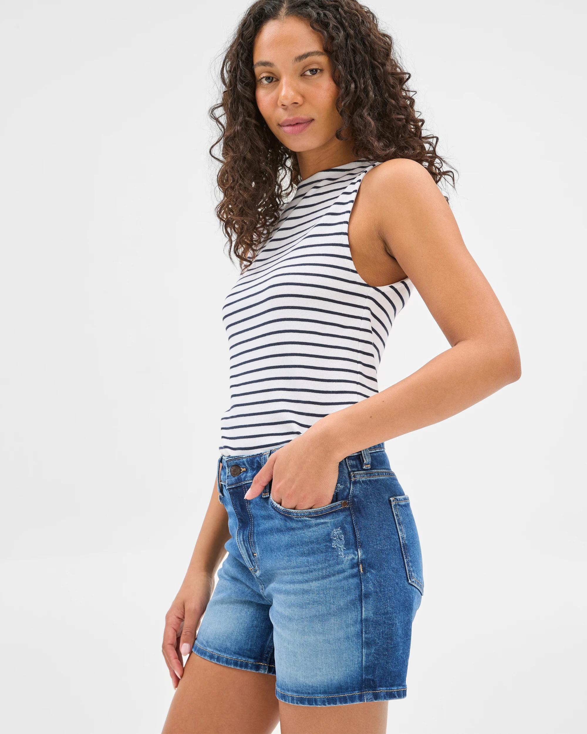 4 Target Denim Classic Denim Shorts MEDITERRANEAN BLUE, 4 of 6