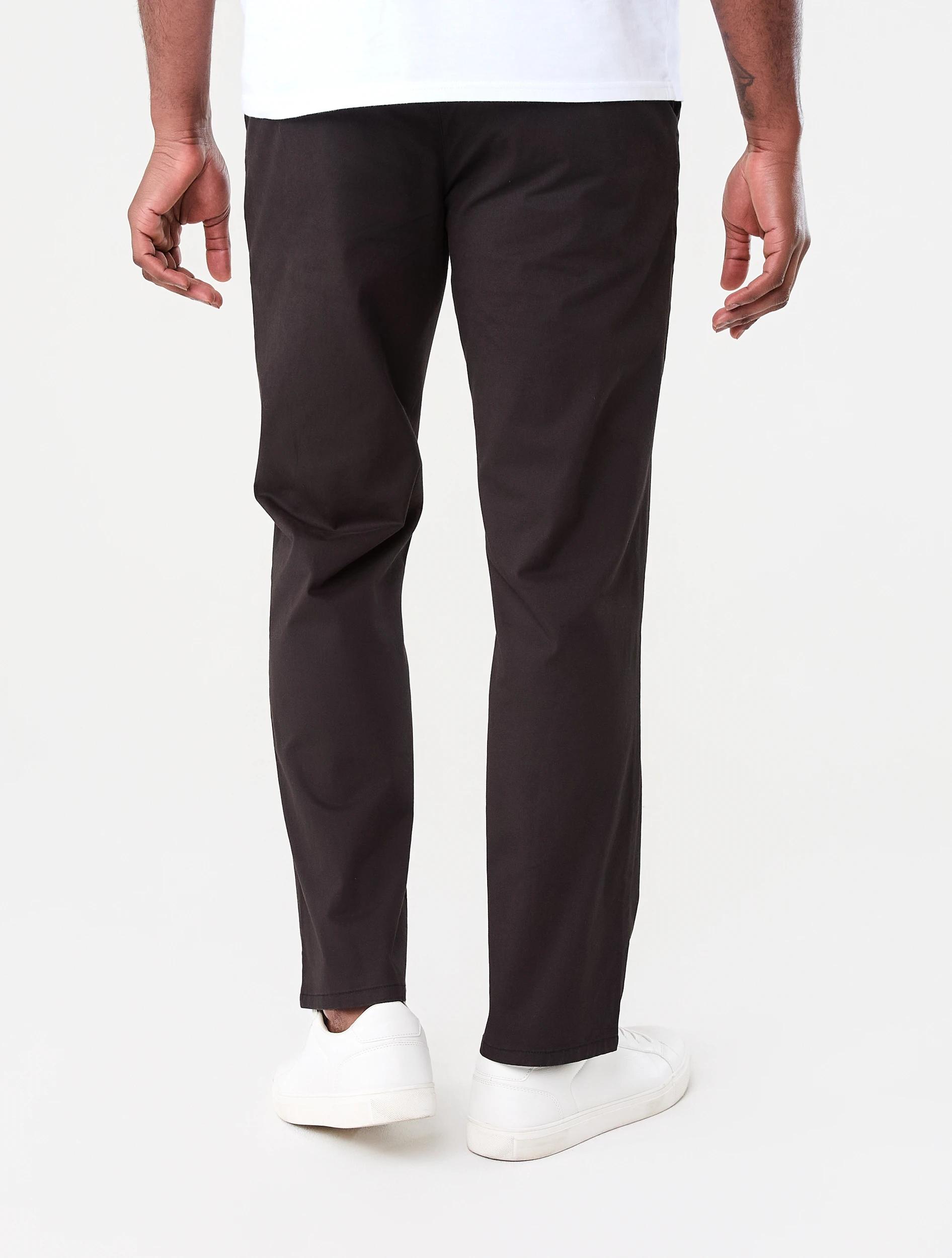 3 Straight Casual Chino Pants BLACK, 3 of 5