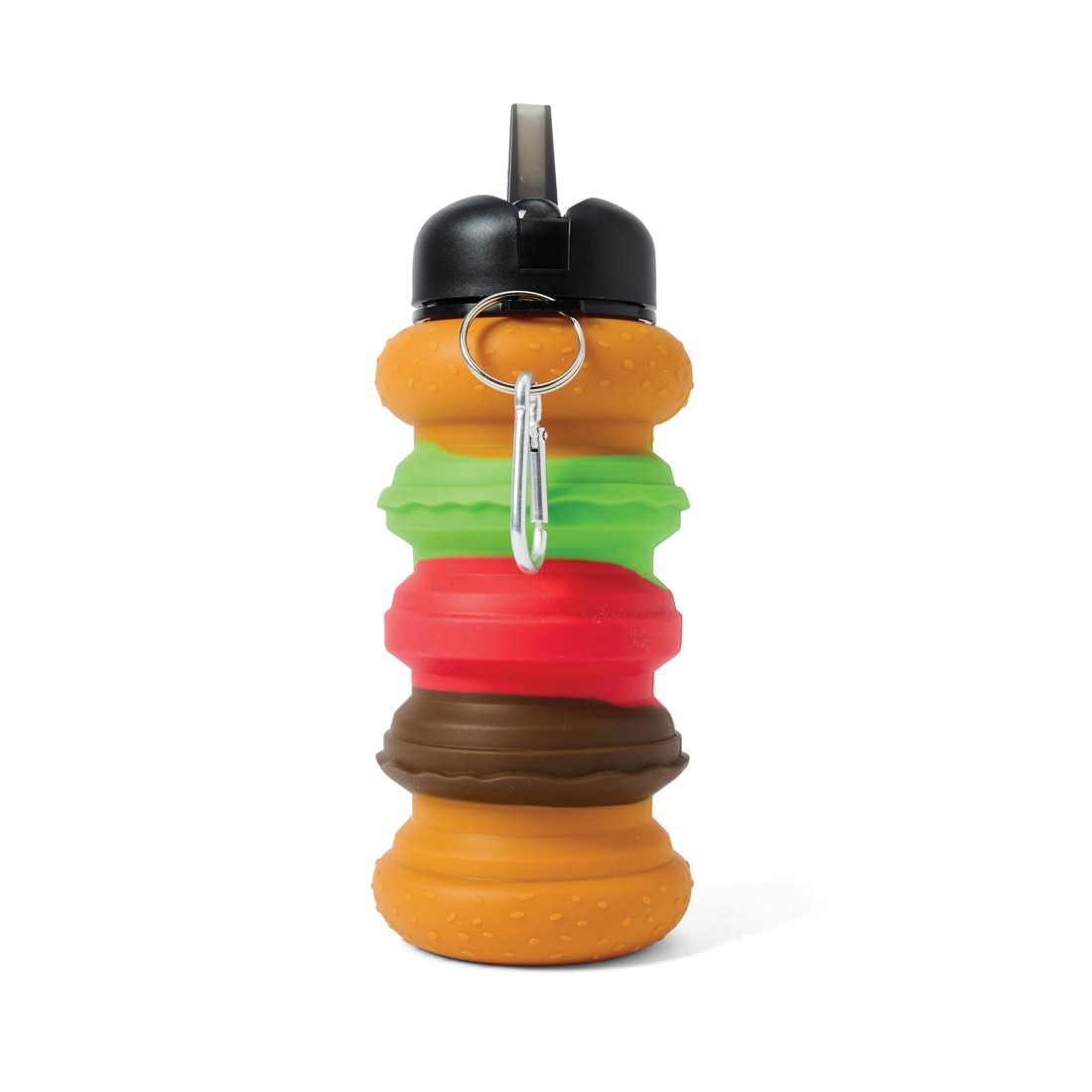 3 520ml Burger Pop-Up Collapsible Drink Bottle, 3 of 6