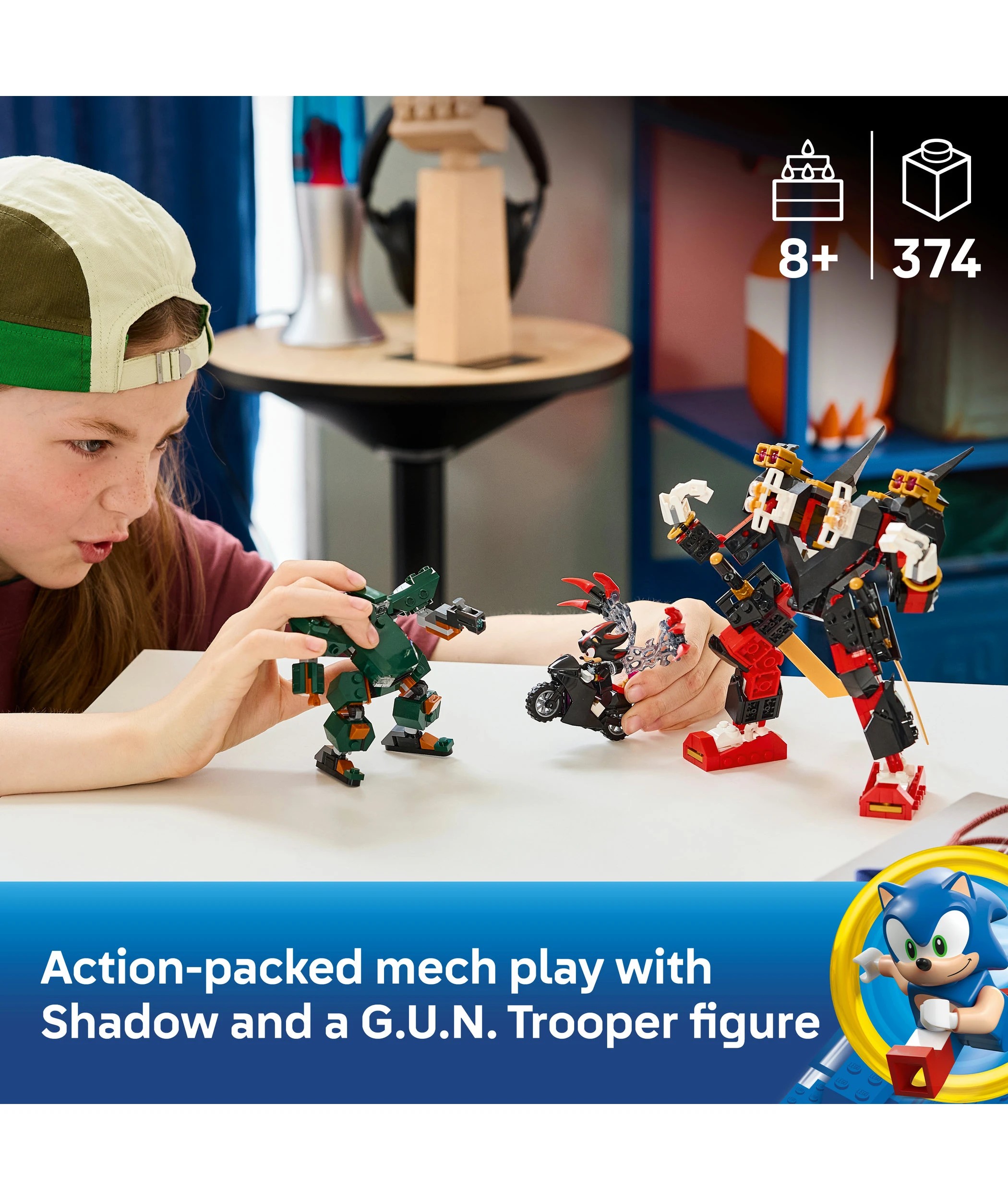 3 LEGO Sonic Shadow's Mech vs. G.U.N. Trooper 77120, 3 of 10