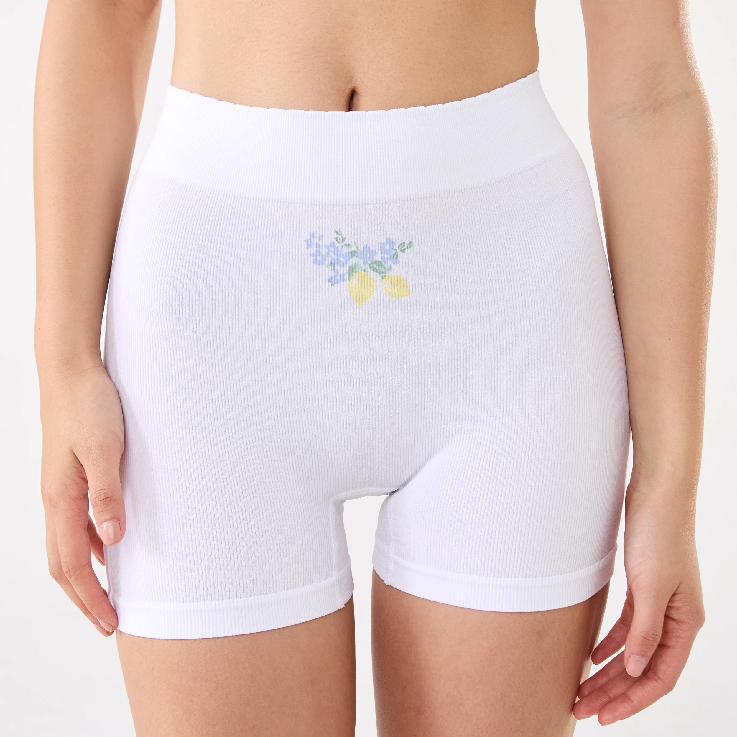 6 3 Pack Seamfree Rib Boyleg Shorties Lemoncello, 6 of 10