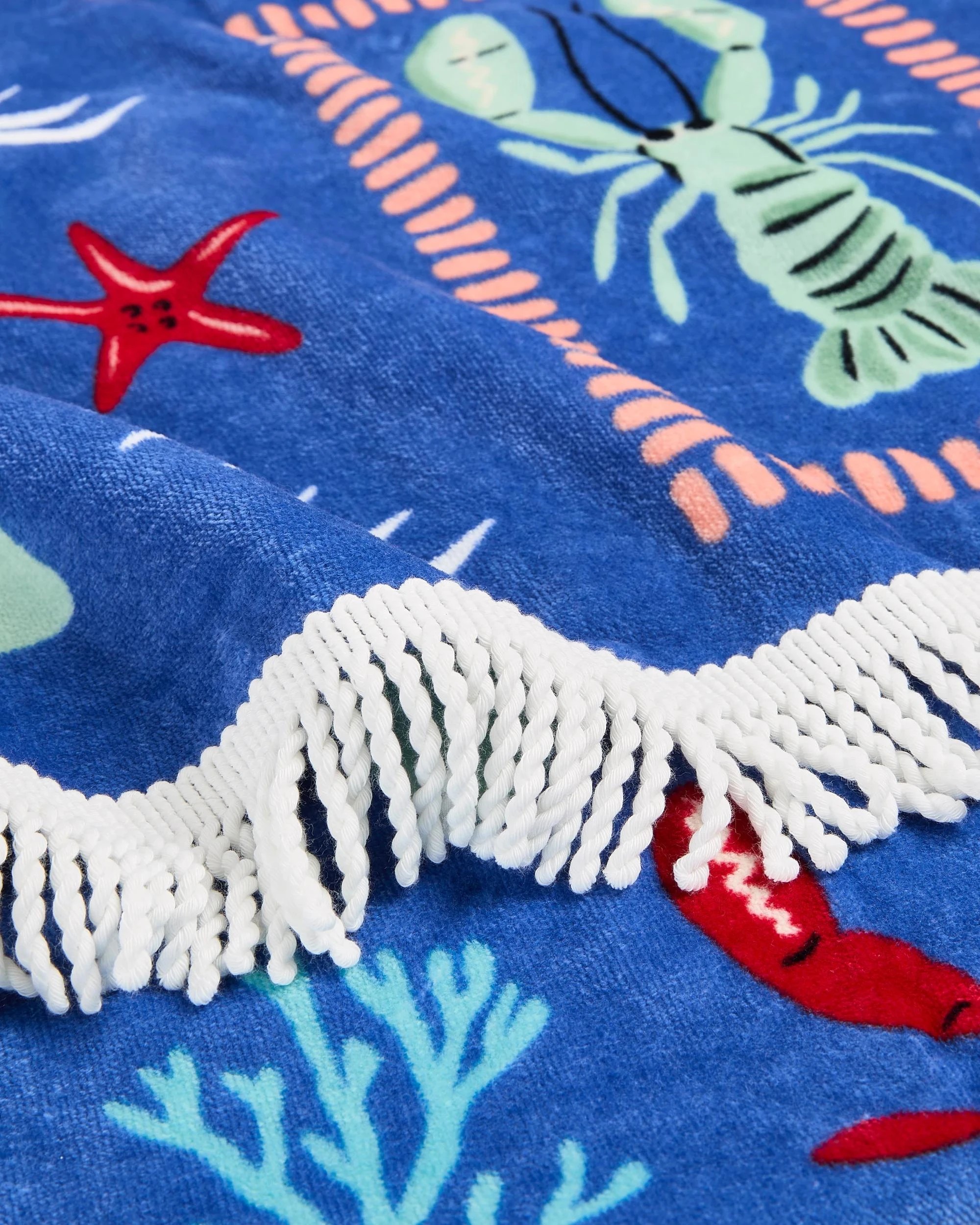 2 Target Australian Cotton Kids Beach Towel - Sea Creatures - Blue, 2 of 2