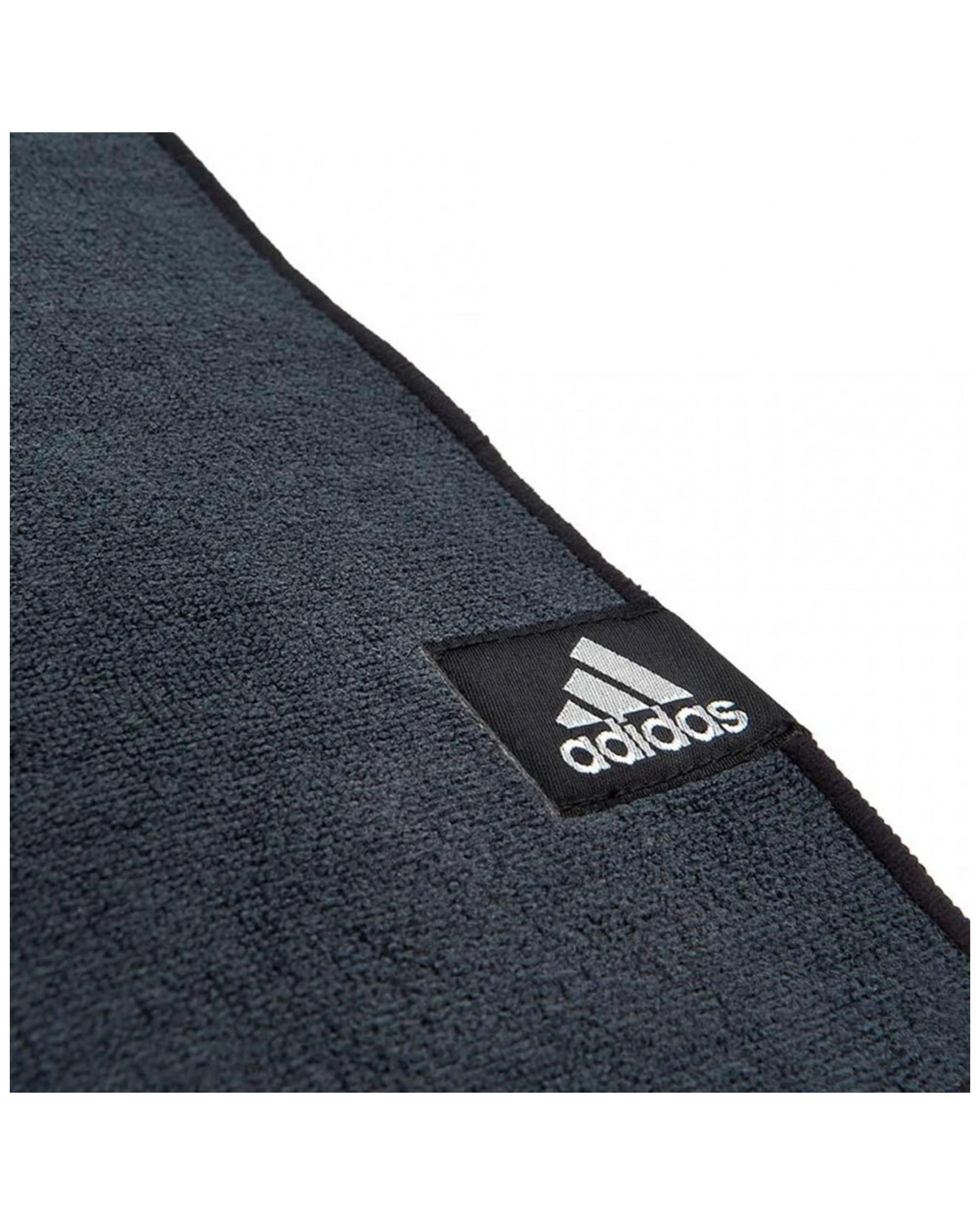 2 Adidas Hot Yoga Mat Towelling Surface Non-Slip Base 2 mm Sweat Absorbent - Black, 2 of 6
