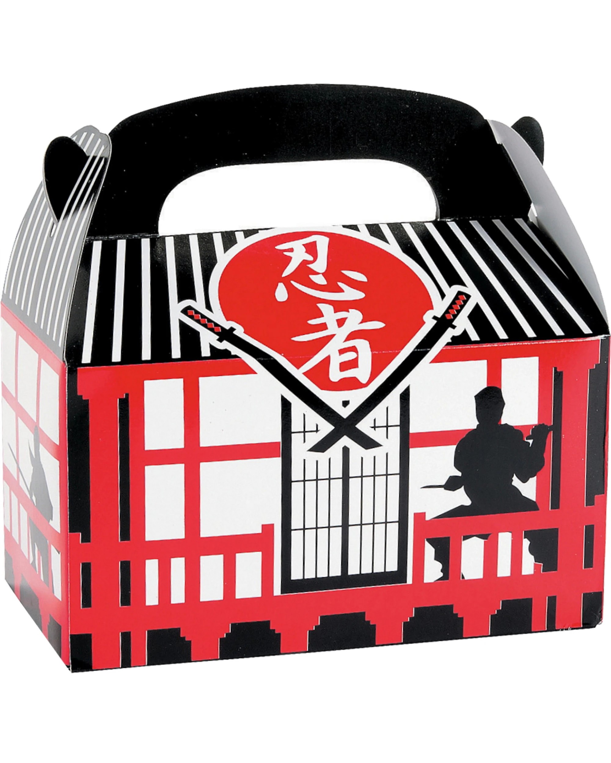 1 Partyrama Ninja Warrior Lolly/Treat Boxes Pack of 12, 1 of 2