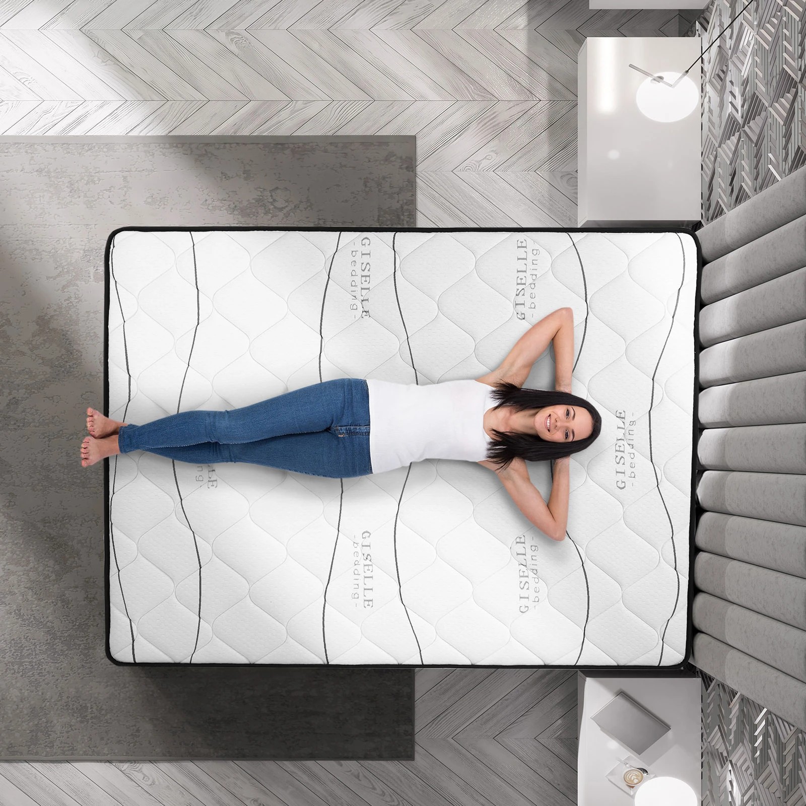 10 Giselle Bedding 16cm Mattress Medium Firm - Double Bed - Multi, 10 of 10