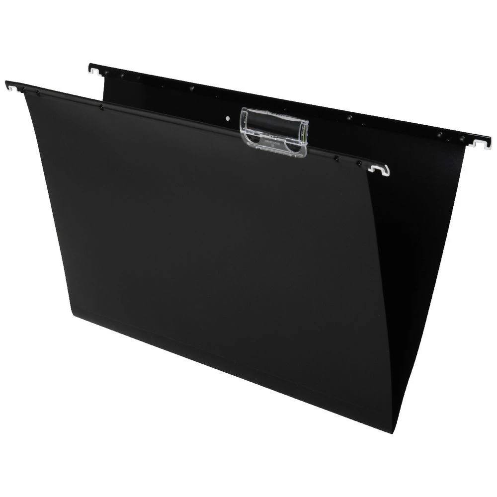 3 J.Burrows Foolscap PP Suspension Files 15 Pack Black, 3 of 3