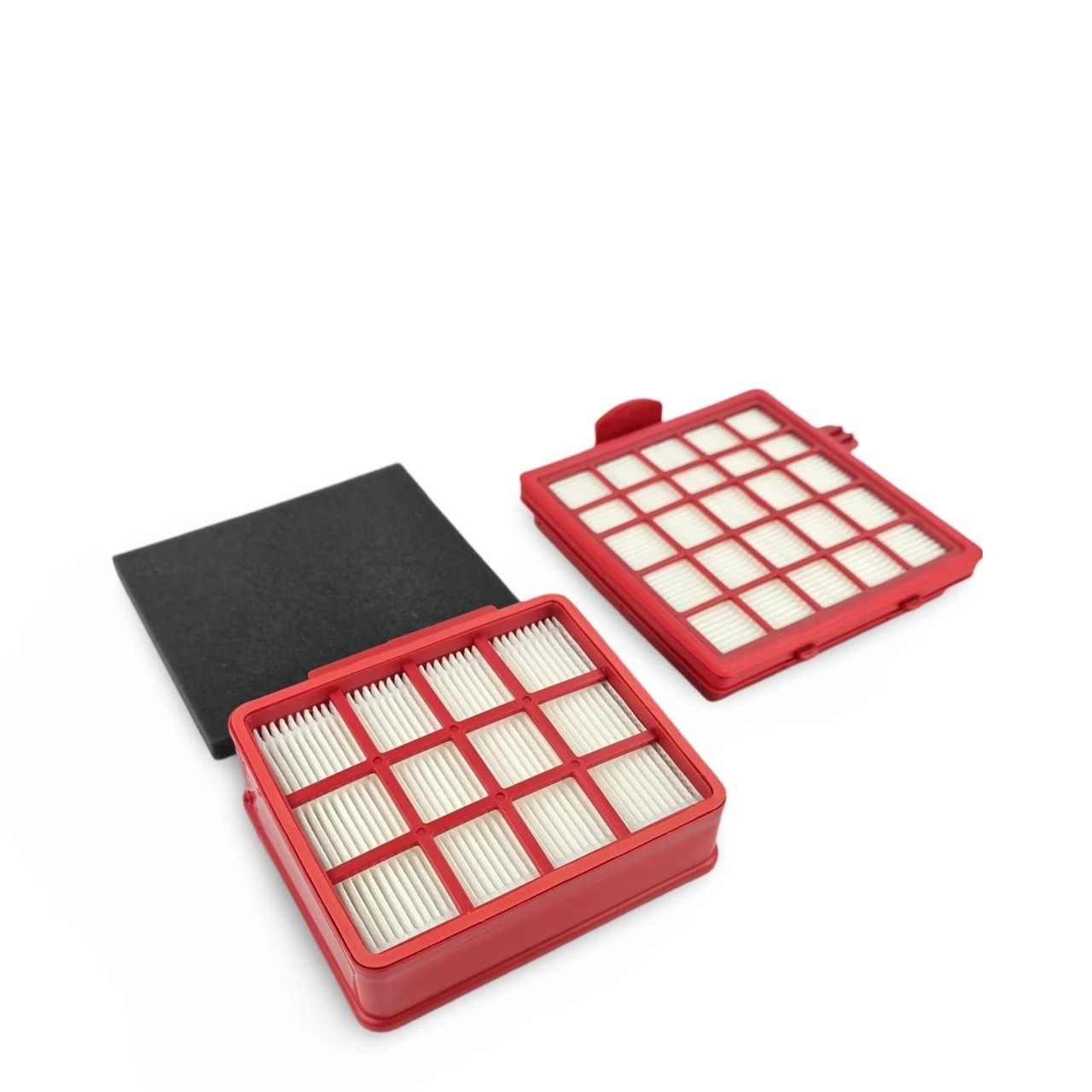 1 Cleanup Filter Set For Bagless Hoover & Sauber Smart Vacuum Cleaners - Red, 1 of 7