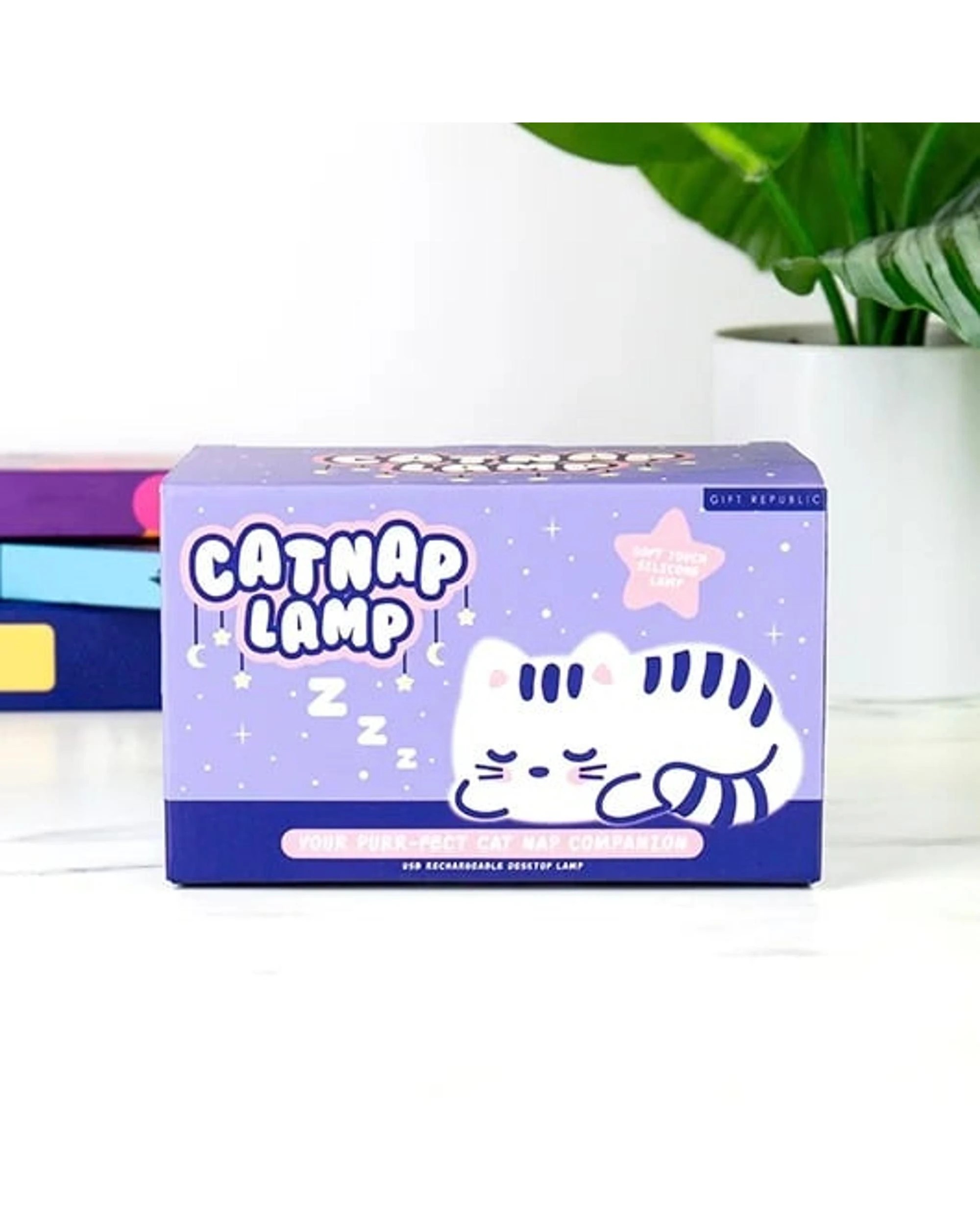 4 Gift Republic Cat Nap Soft Touch Lamp - White, 4 of 4