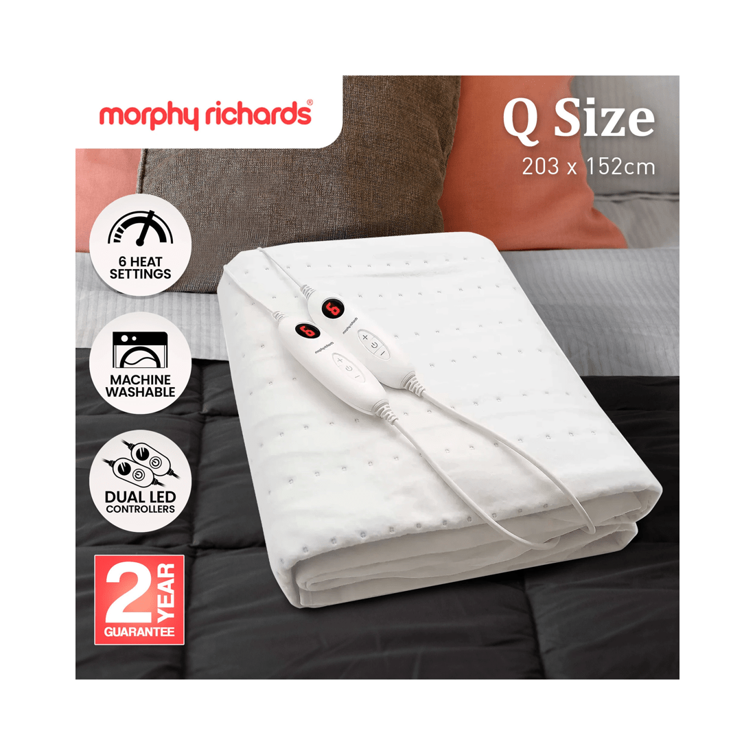 9 Morphy Richards Electric Heated Blanket, 9 of 9