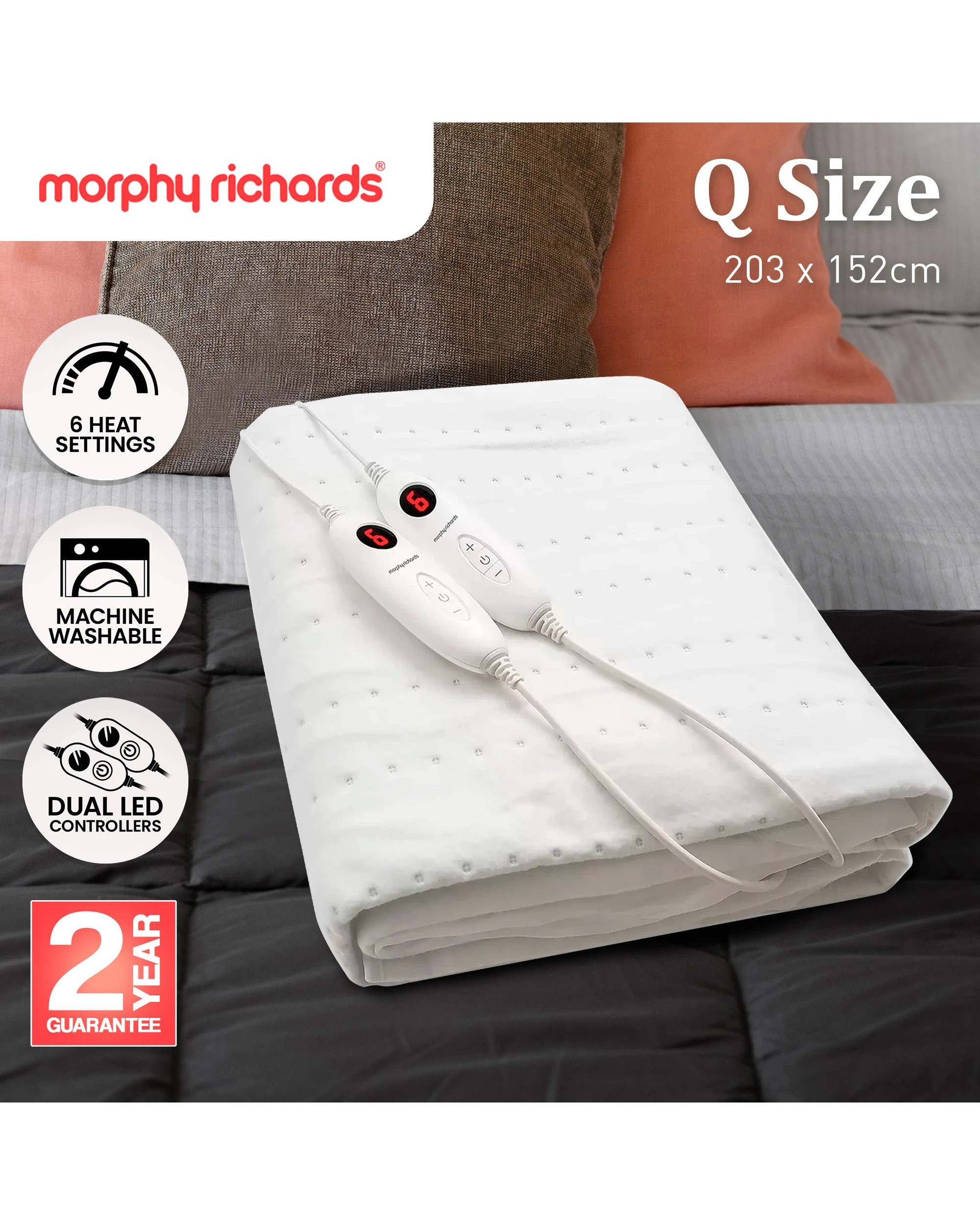 9 Morphy Richards Electric Heated Blanket, 9 of 9