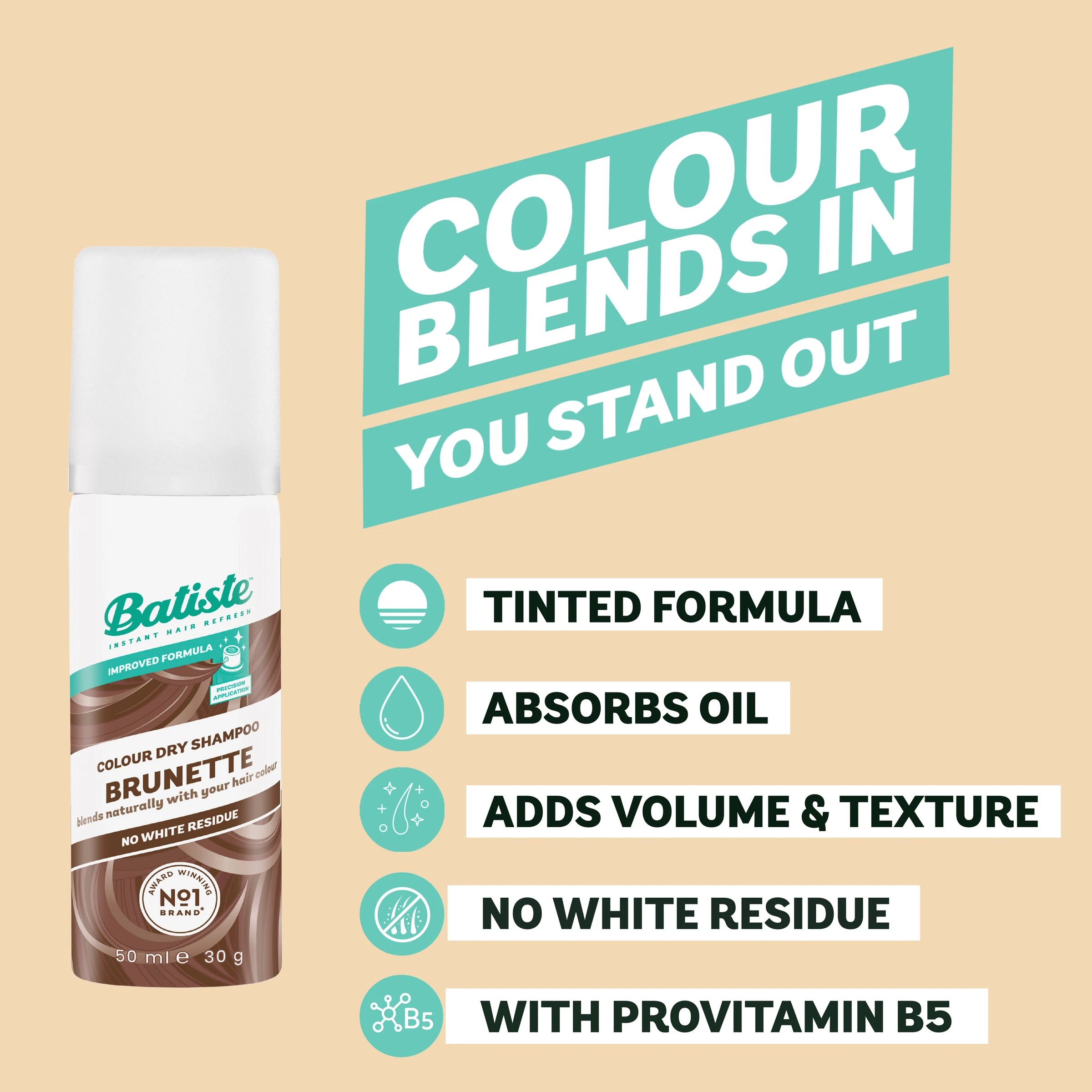 3 Batiste Brunette Colour Dry Shampoo 50ml, 3 of 10