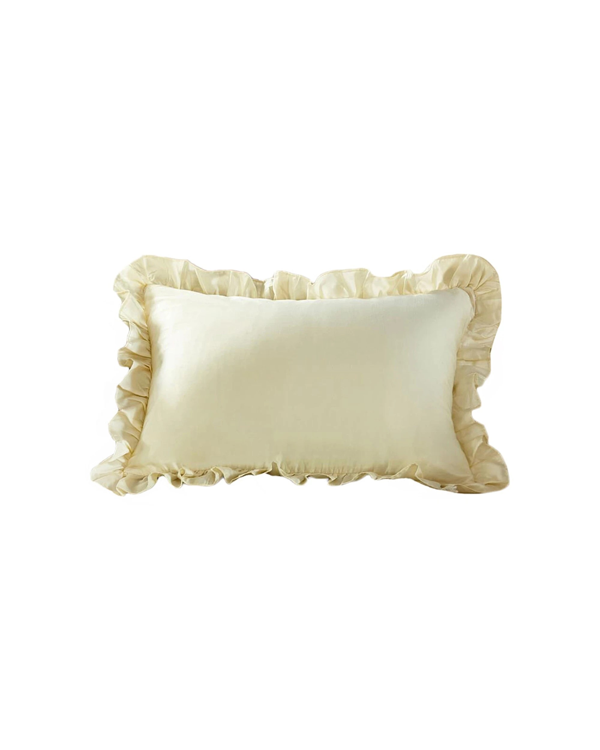 2 Cotton More 2pc 800TC Long Staple Cotton Satin Silk Feel Kids Pillowcases 42x60cm - Natural, 2 of 5