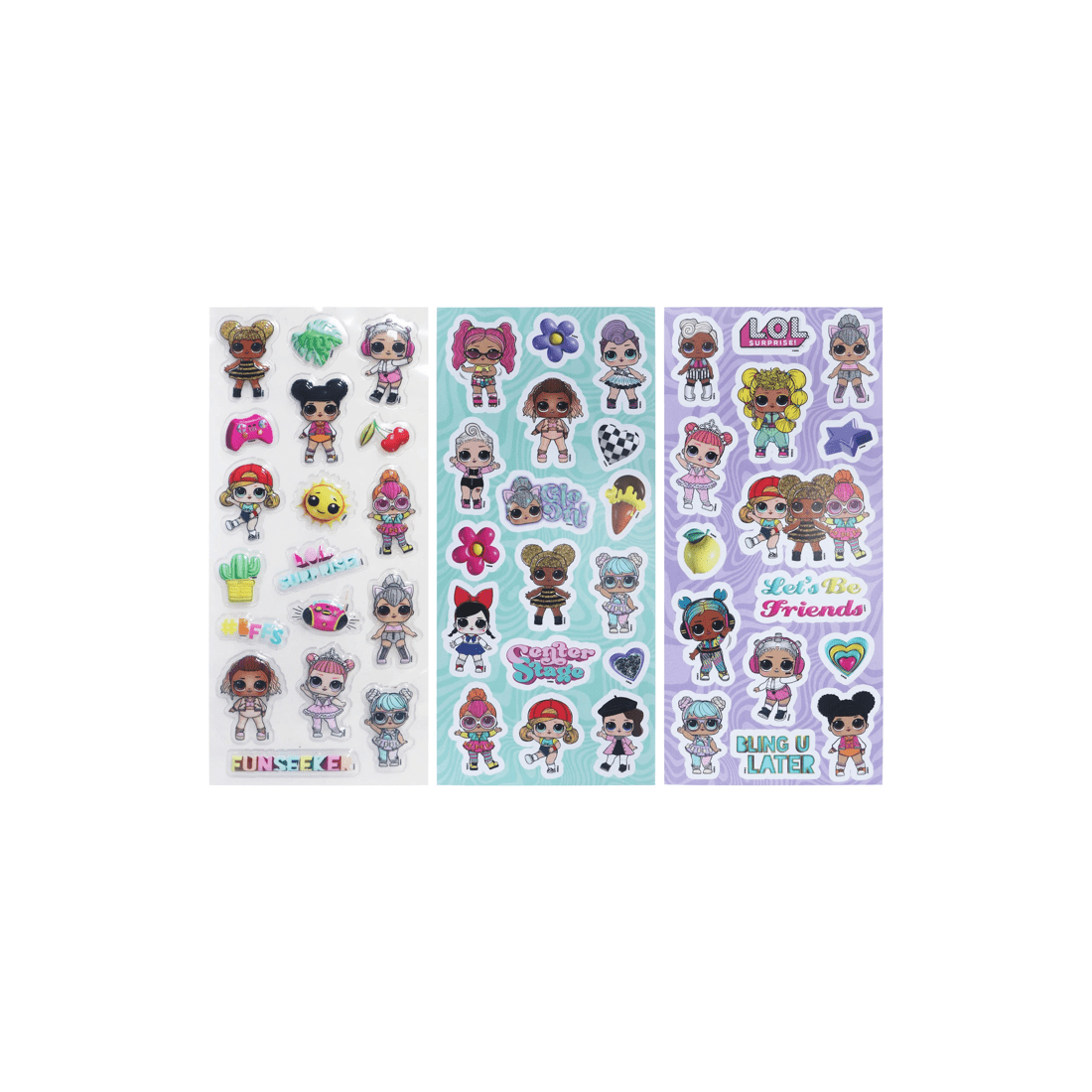 1 L.o.l Bubble Stickers 3 Pack
 - Multi, 1 of 2