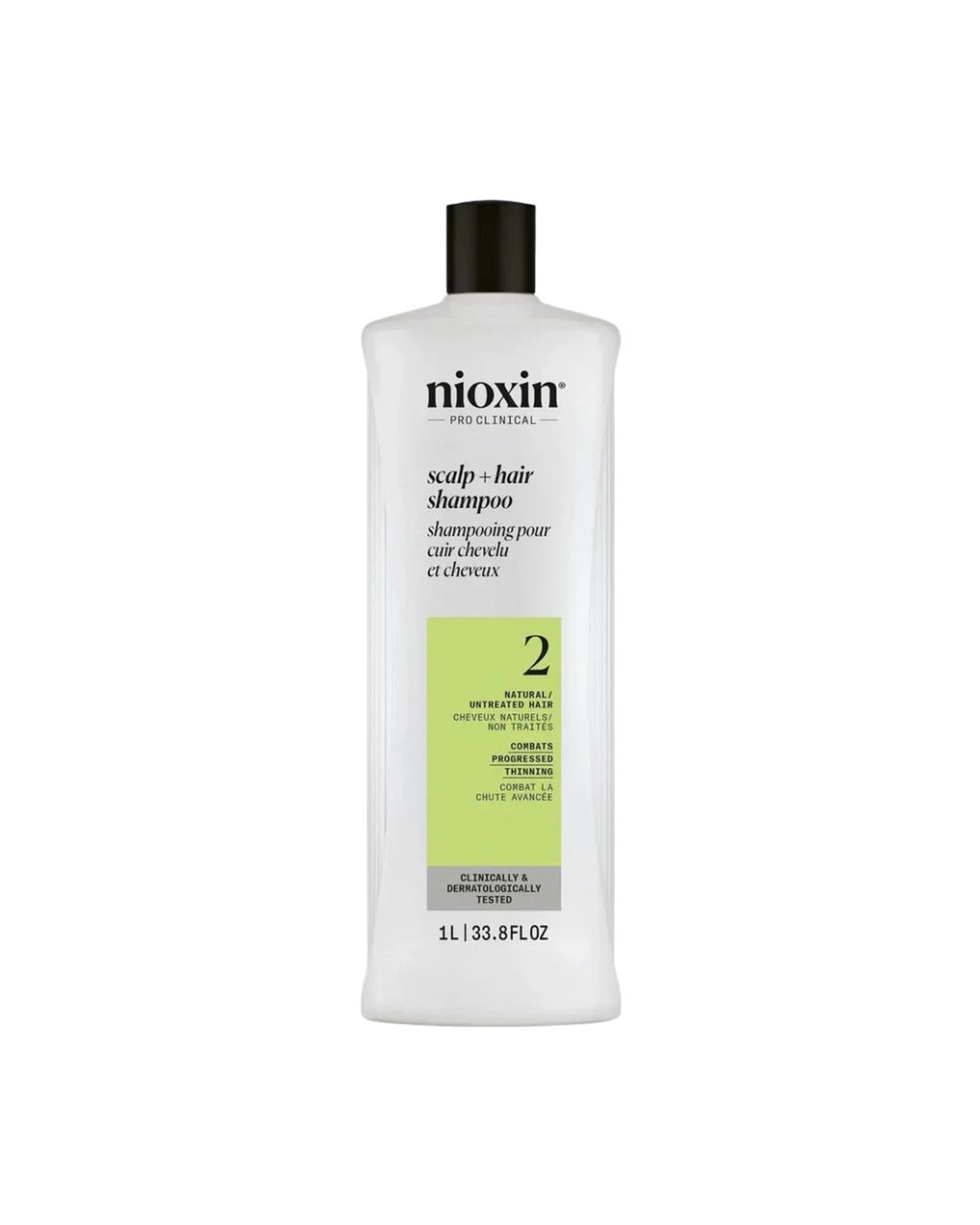 1 Nioxin System 2 Scalp + Hair Shampoo 1 Litre (1000mL), 1 of 2