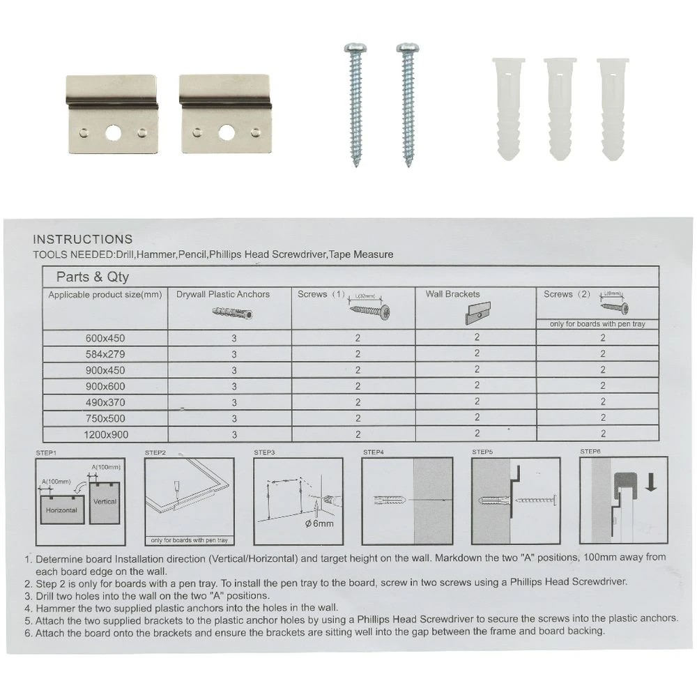 7 Otto Magnetic Chalkboard 356 x 356mm Gold Frame, 7 of 8
