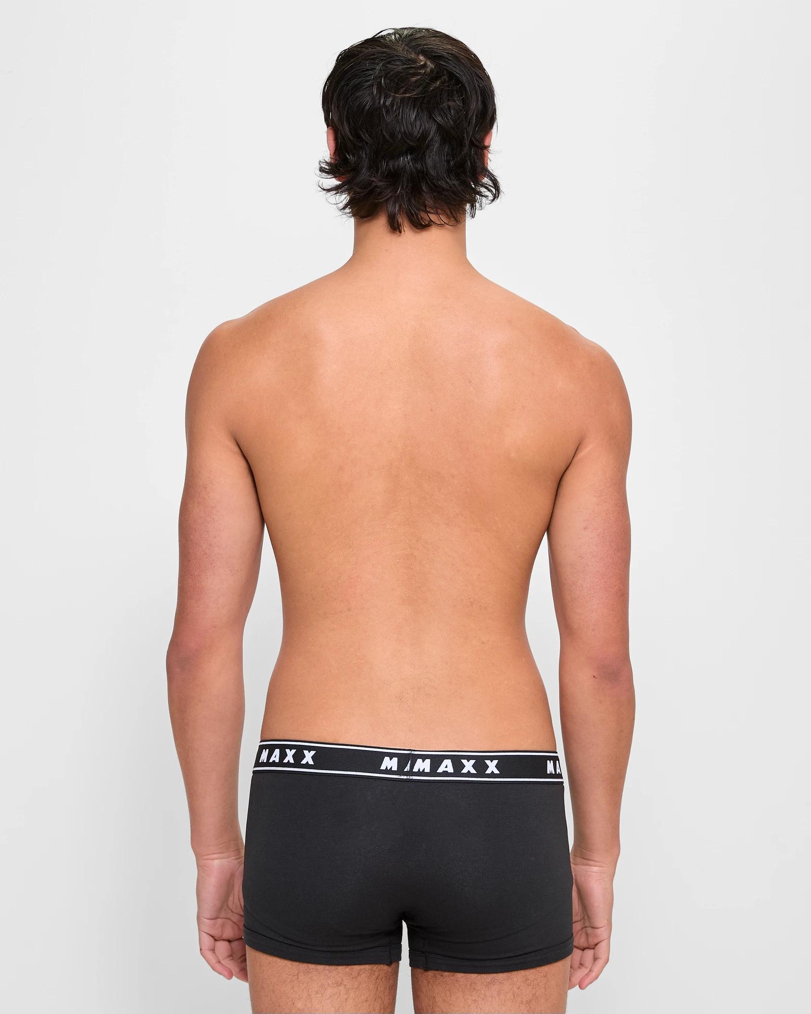4 3 Pack Fitted Trunks - Maxx BLACK, 4 of 4
