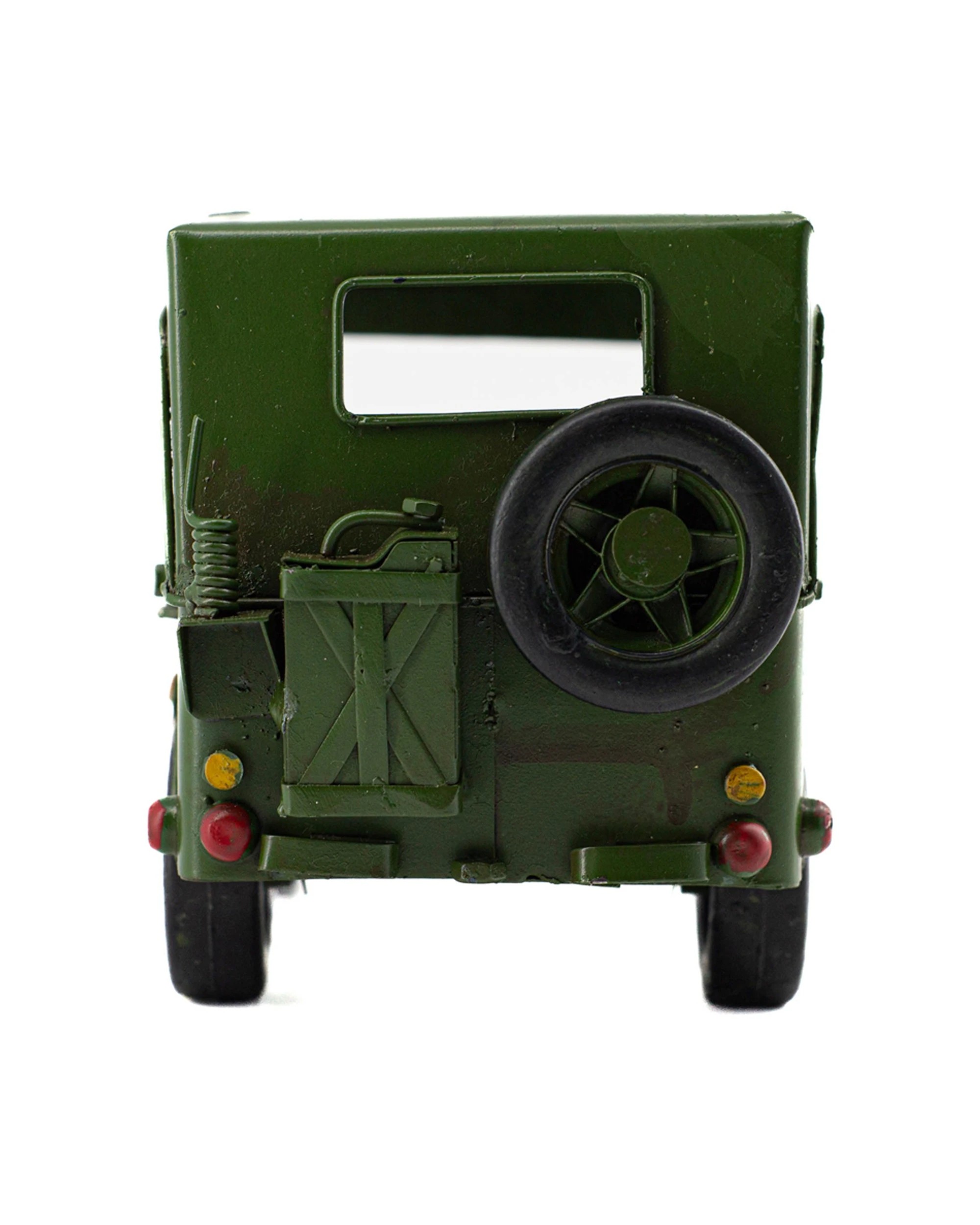 4 Boyle Jeep With Canopy Metal Display Ornament Decor 17cm - Green, 4 of 6