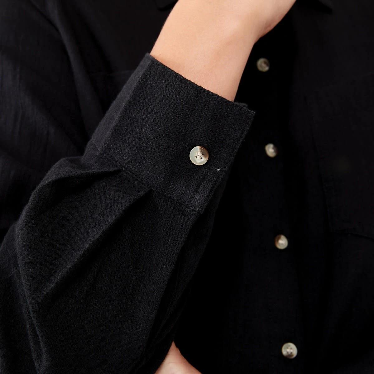 8 Long Sleeve Casual Shirt Black, 8 of 8