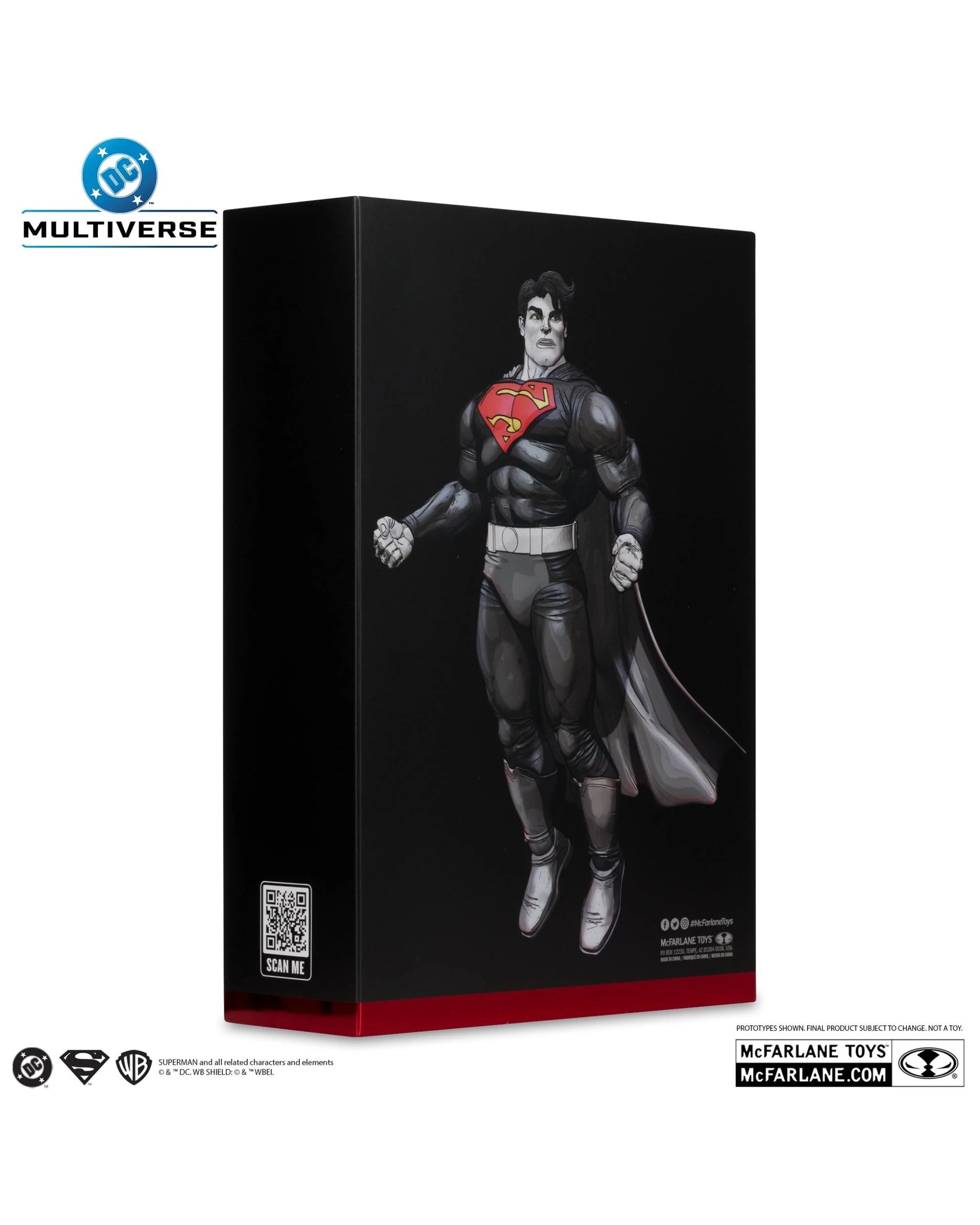 10 DC Multiverse Gold Label Superman Dark Knight Returns Black and White Accent Edition 7 inch Action Figure, 10 of 10