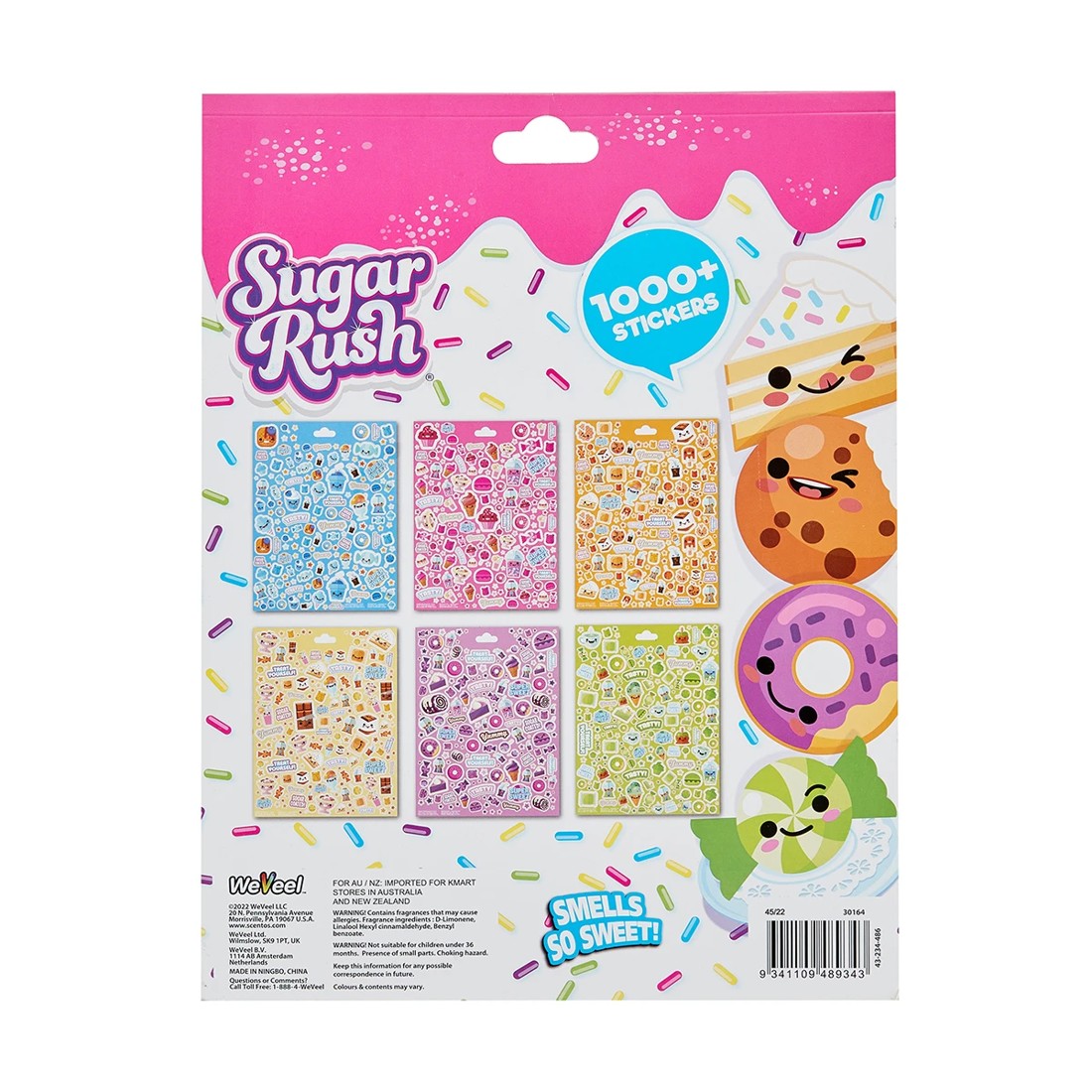 6 Sugar Rush Candy Scented Stickers, 6 of 6