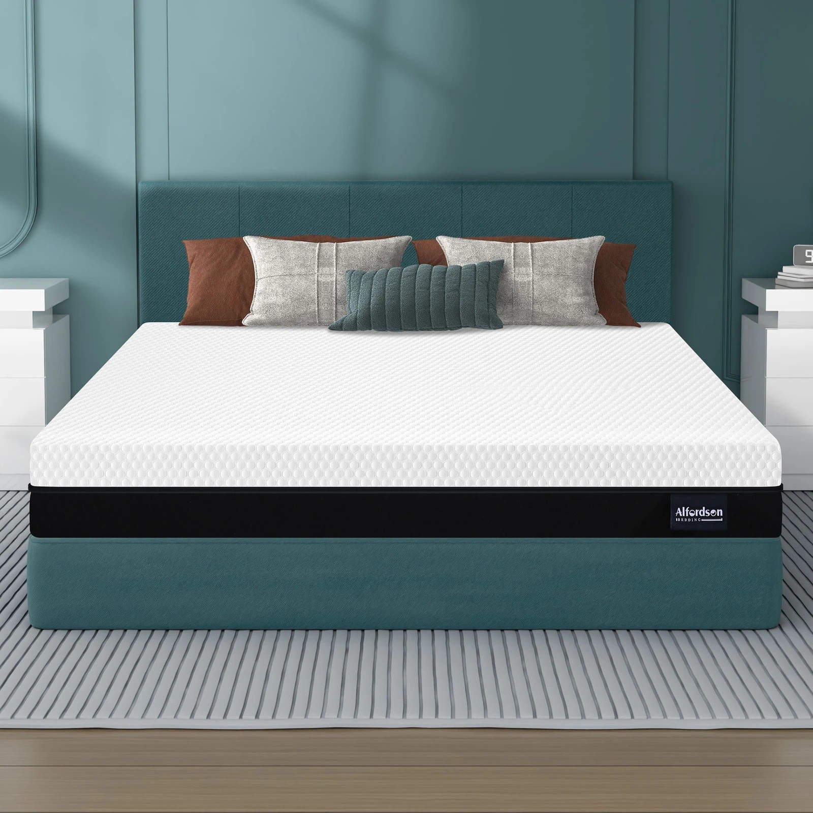 8 Alfordson Mattress Gel Memory Foam Reversible Dual-use Soft Firm - Queen Bed, 8 of 10