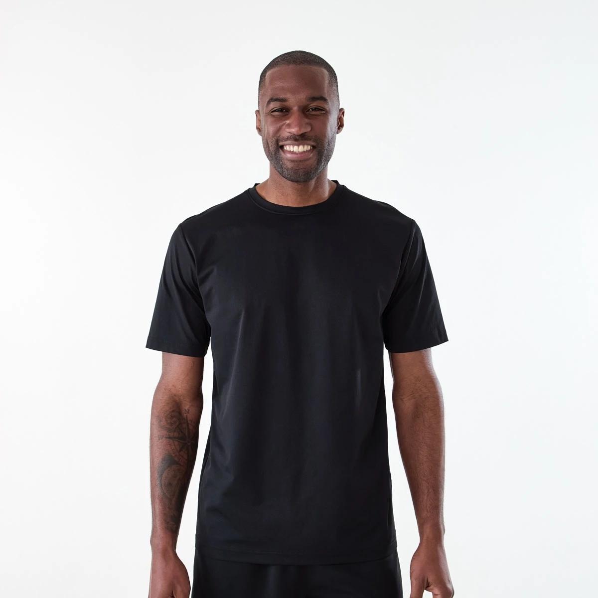 1 Active Mens Regular Training T-shirt BLACK, 1 of 6