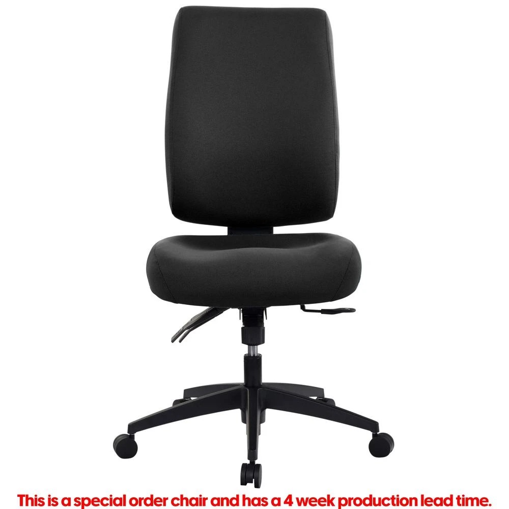 2 Buro Tidal High Back Fabric Chair Black Ergonomic Chairs and Desk Chairs, 2 of 10