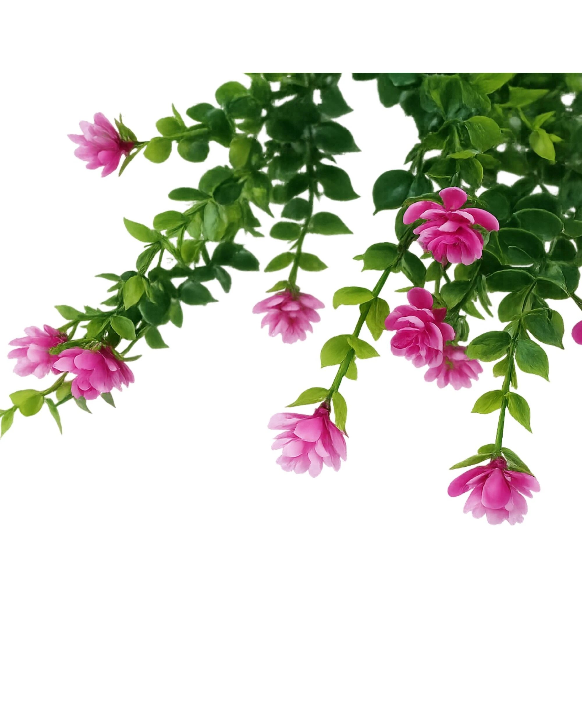 3 Party Maker Artificial Eucalyptus & Fuchsia Camellia Bunch - Pink, 3 of 3
