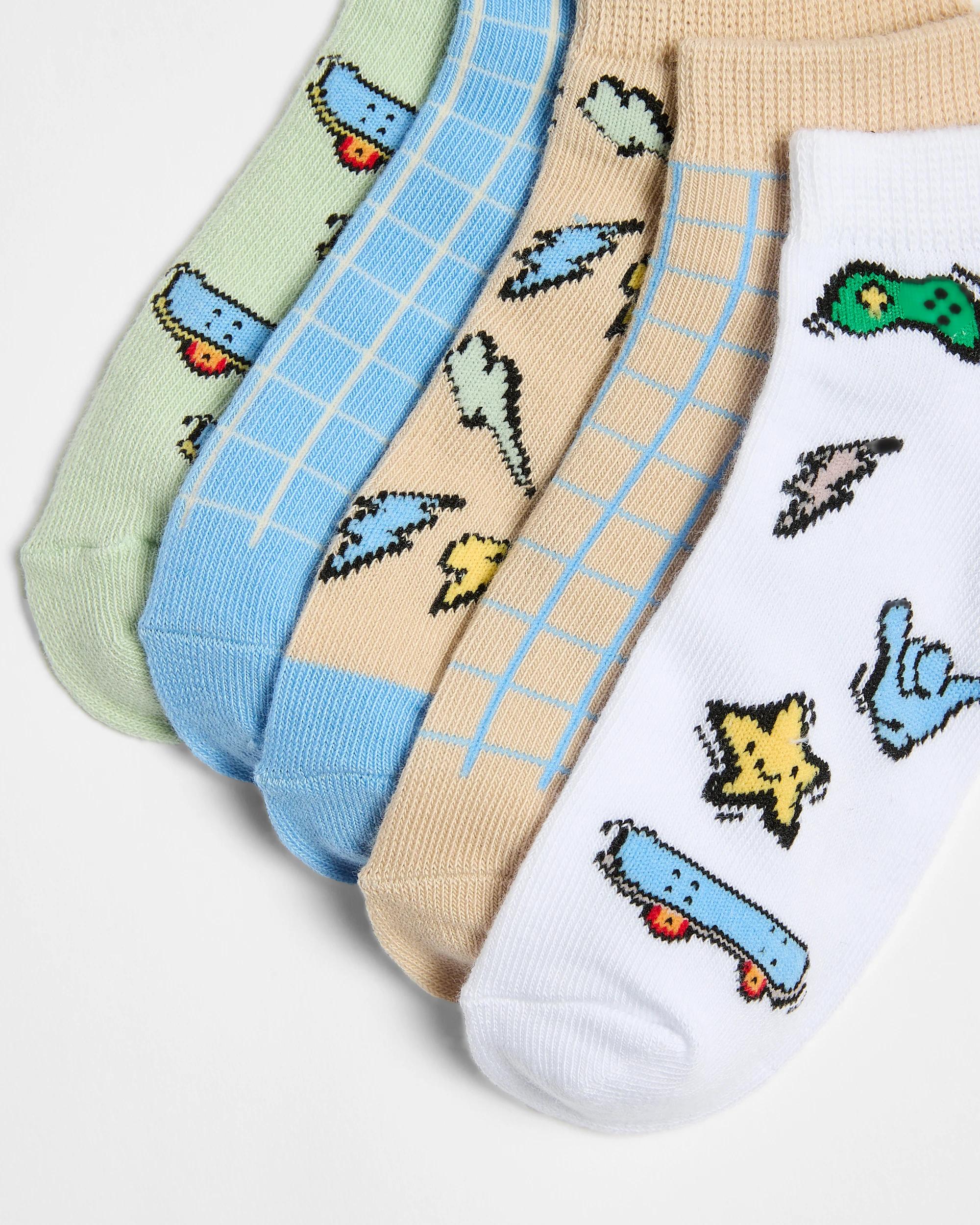 2 Boys Low Cut Socks 5 Pack - Maxx SKATE, 2 of 3