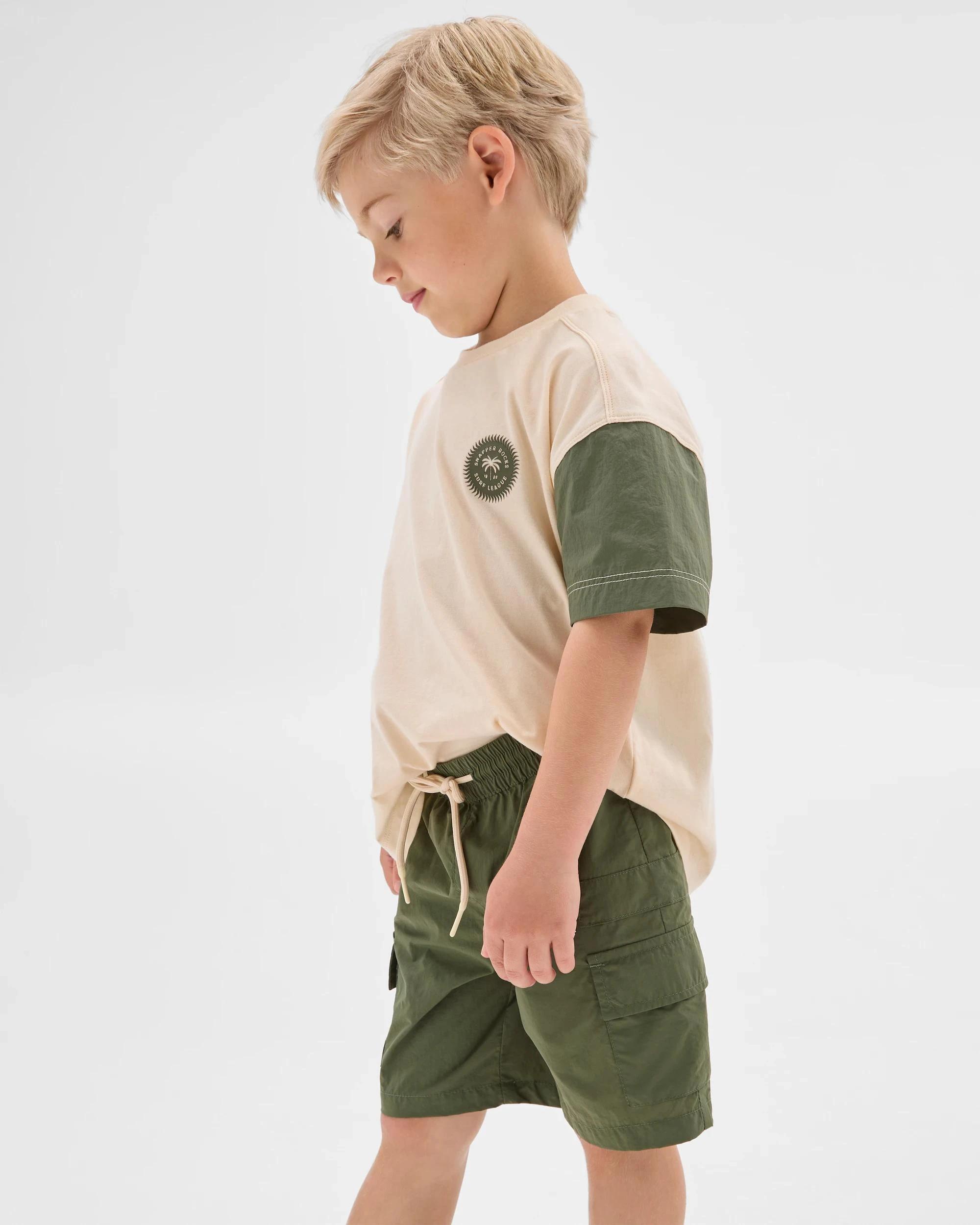 3 Target Recycled Nylon Cargo Shorts KHAKI, 3 of 7