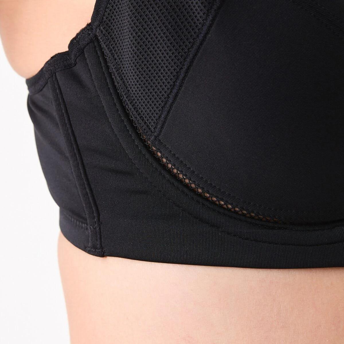 6 Cross Elastic Underwire High Support Sports Bra BLACK, 6 of 8
