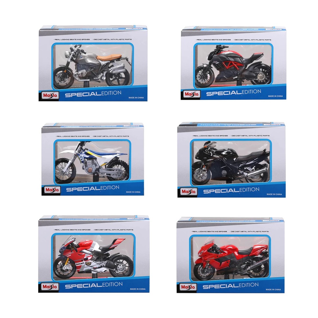 9 Maisto Special Edition 1/18 Die-cast Metal Motorbike Toy - Assorted, 9 of 9