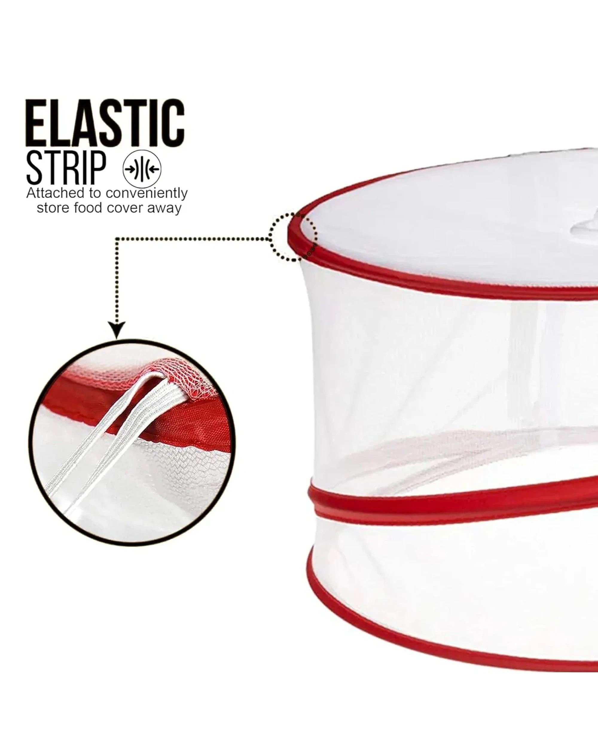 4 BR Home 3pcs POP UP FOOD COVERS Camping Picnic BBQ Kitchen Insect Protectors Food Net, 4 of 10