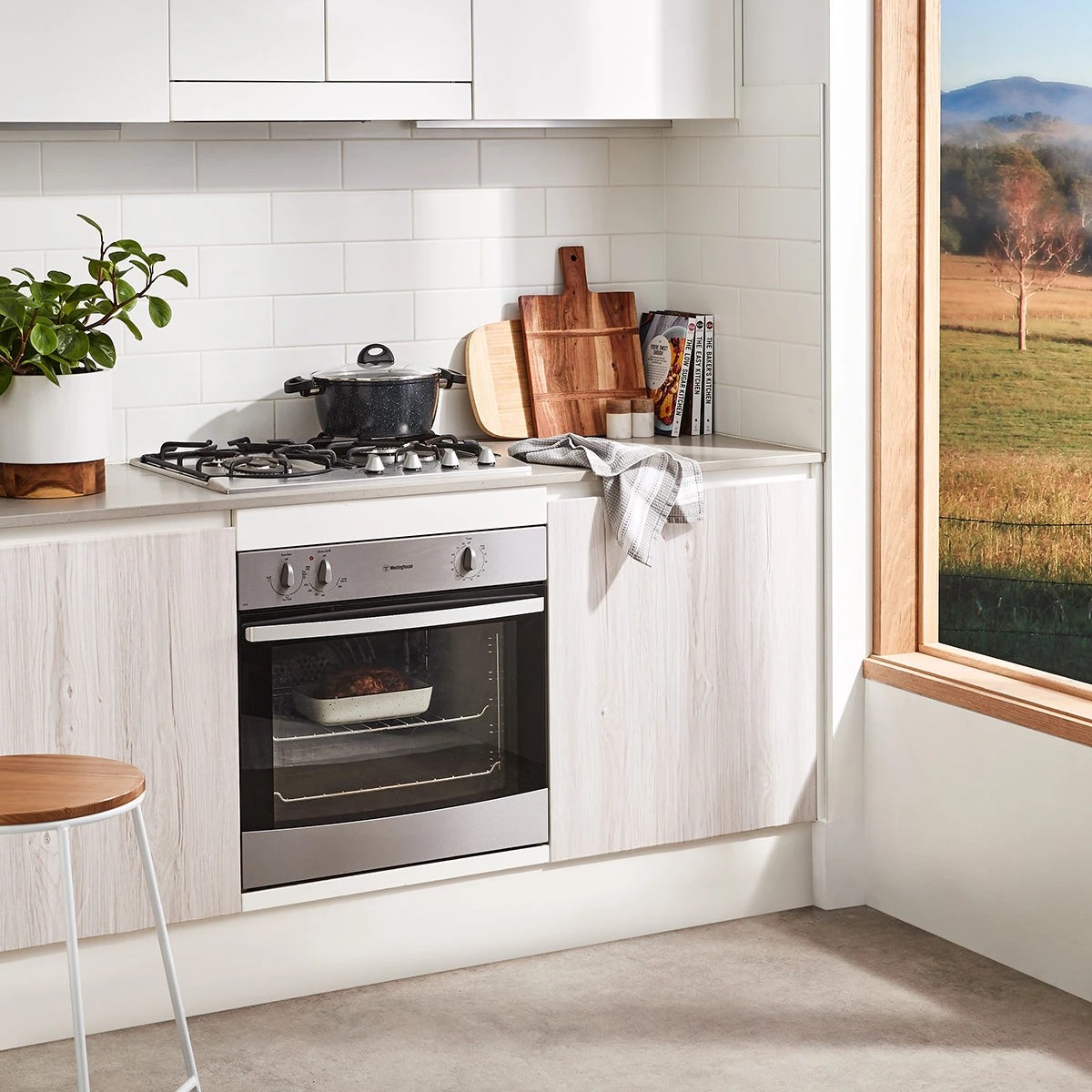 1 Self Adhesive Film - White Wash Wood Look, 1 of 7