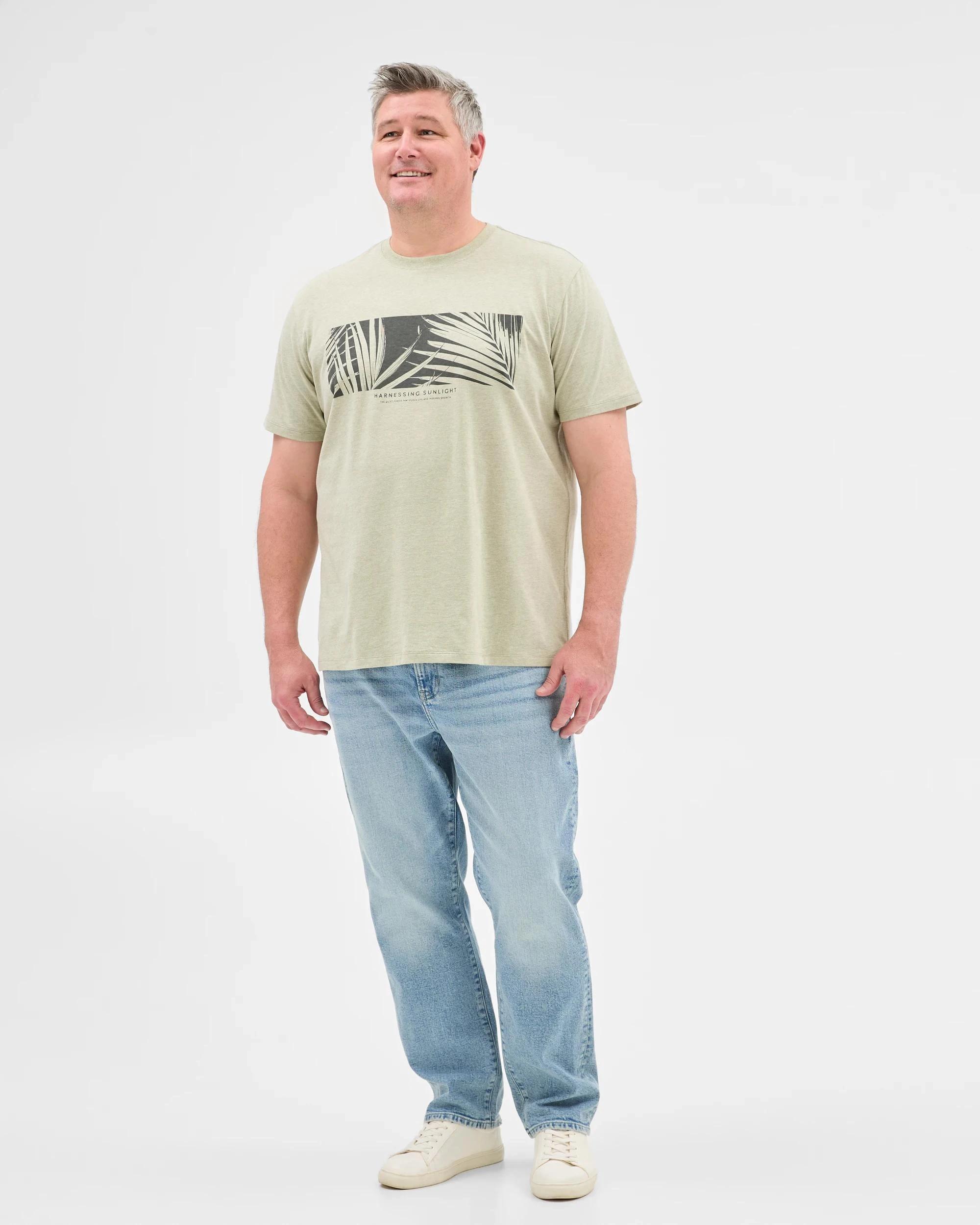 5 Target Man Plus Plus Size Australian Cotton Rich T-Shirt SEA GRASS, 5 of 5