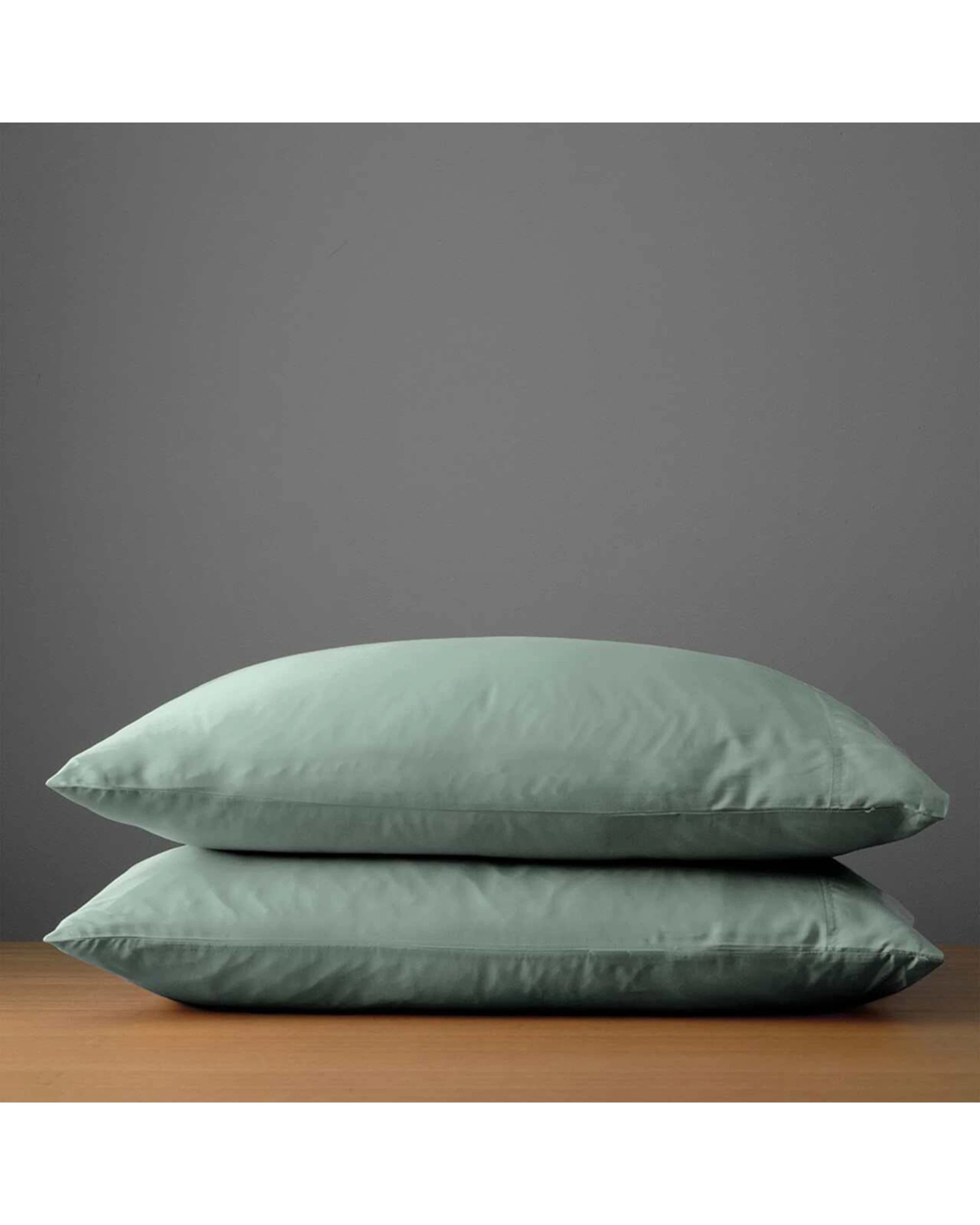 4 Canningvale Luxury Lustro Bamboo Viscose Bed Sheet Set Moss - Super King Bed - Green, 4 of 4