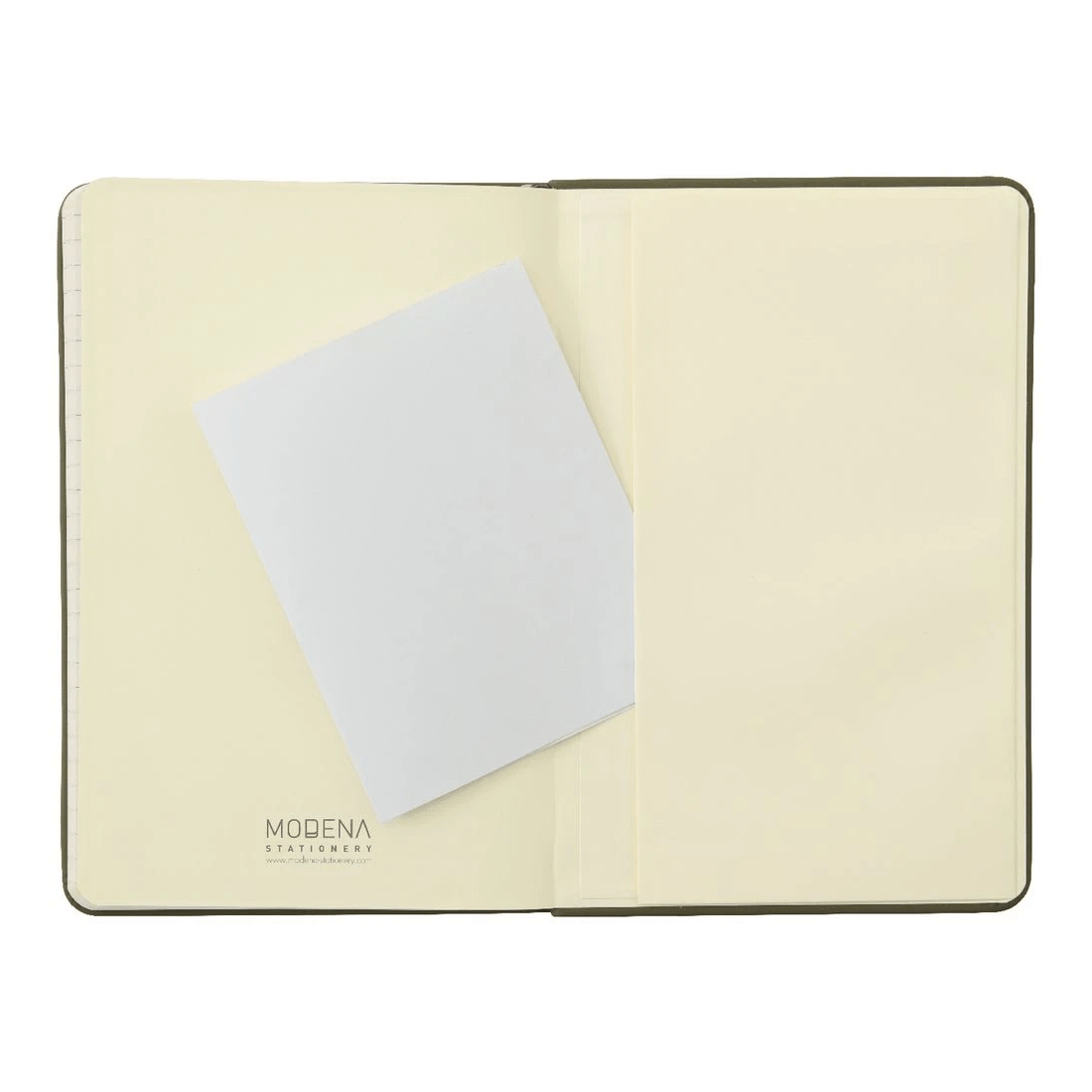 5 Modena A5 PU Ruled Notebook Olive, 5 of 5