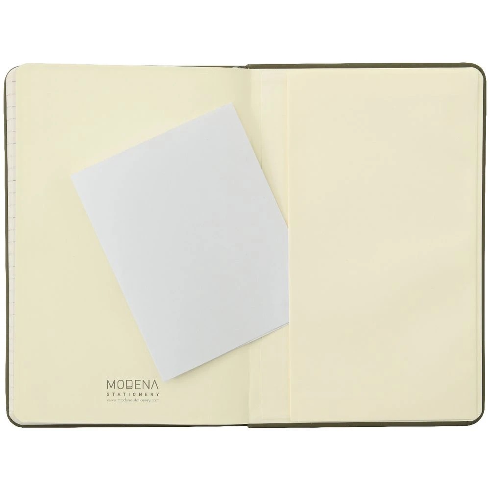 5 Modena A5 PU Ruled Notebook Olive, 5 of 5