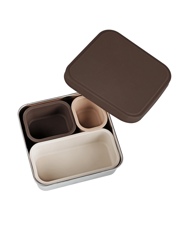 Stainless Steel Silicone Lunch Box - B