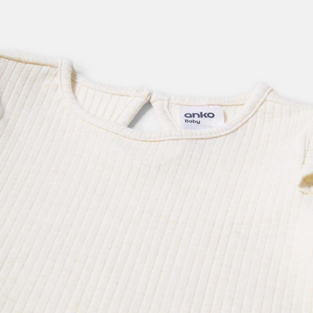 3 Frill Rib Bodysuit Hony Marle, 3 of 3