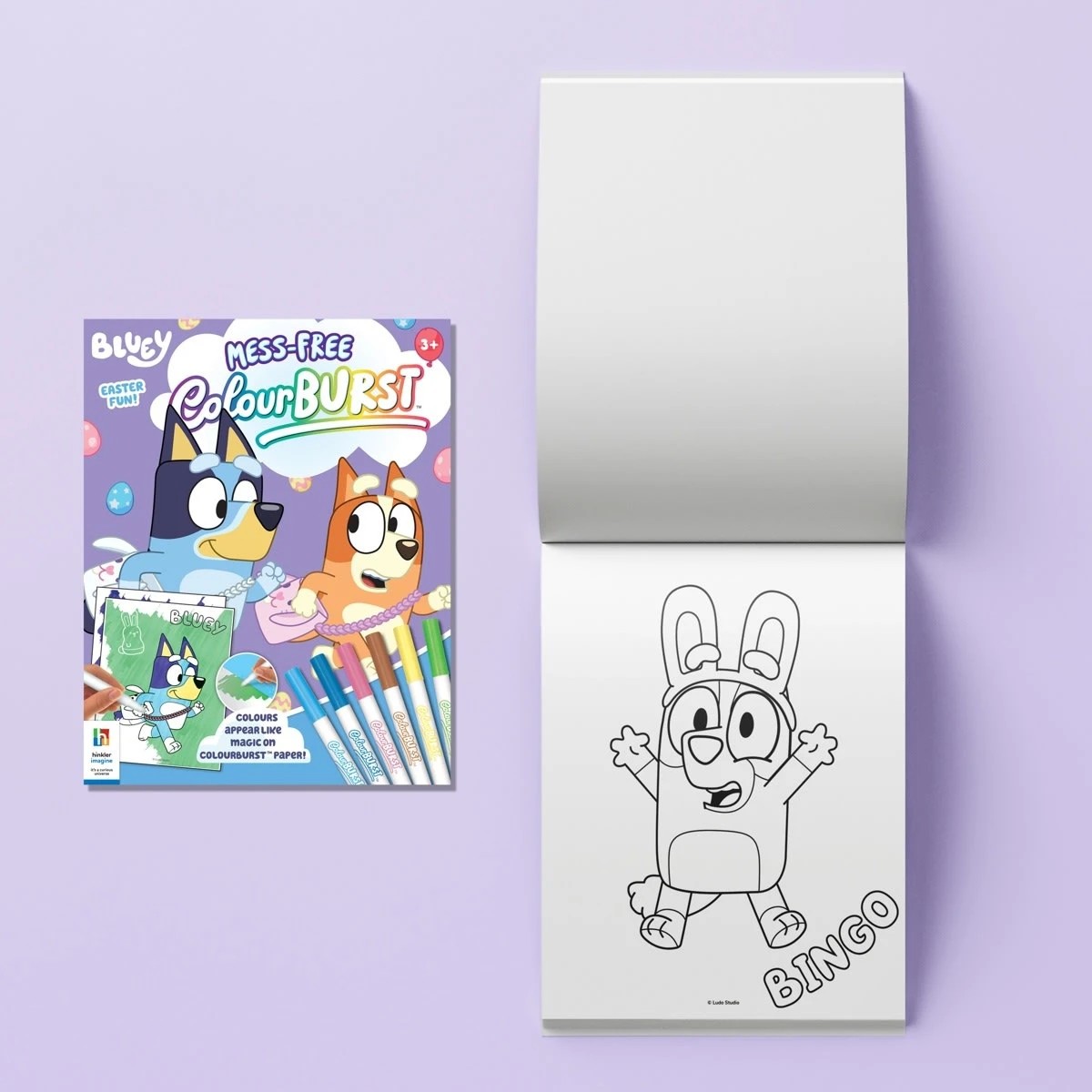 4 INKredibles Bluey Mess-Free ColourBurst Activity Kit - Book, 4 of 6