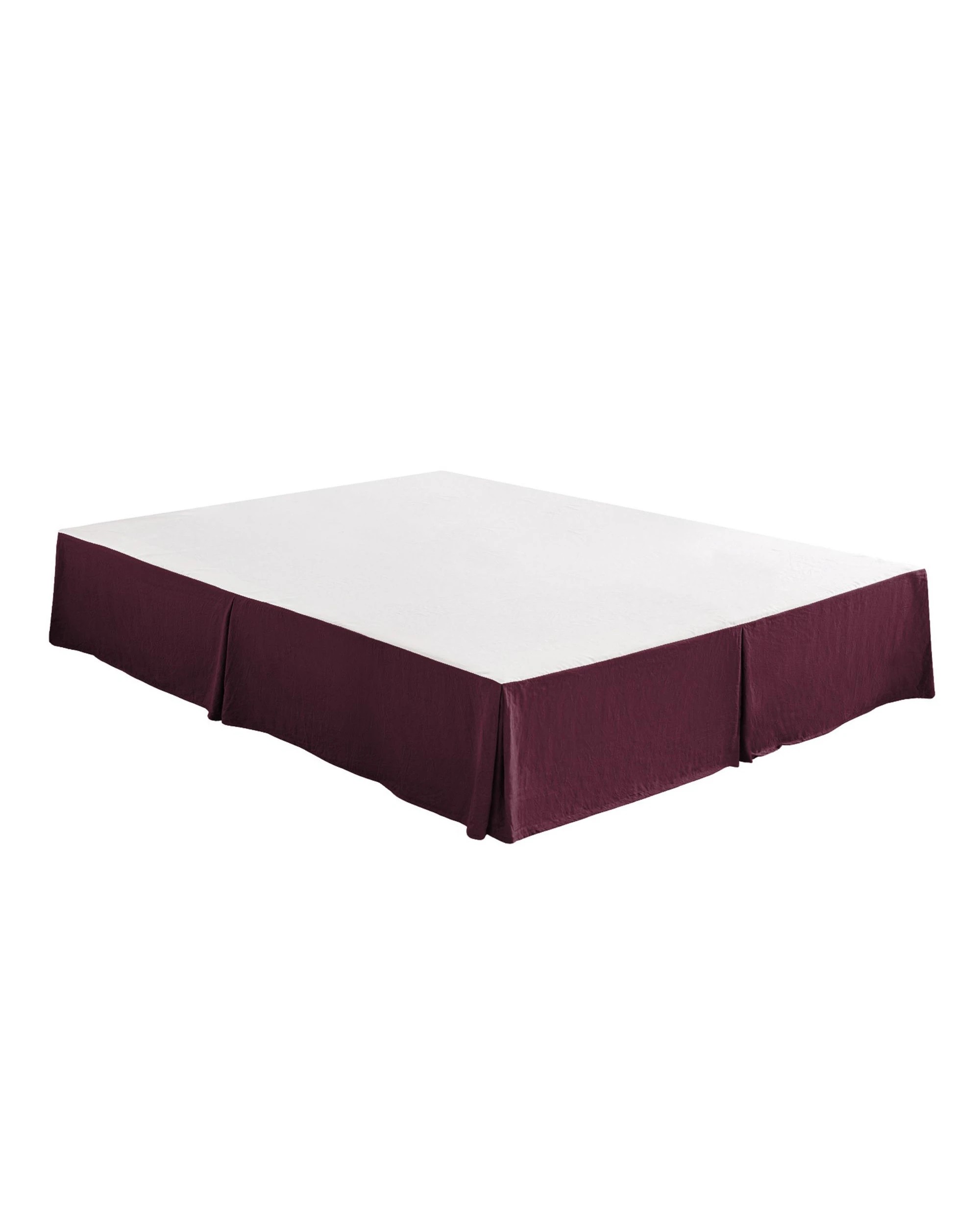 5 Dreamaker Superfine Washed Microfibre Pleated Valance - Single Bed - Cherry, 5 of 7