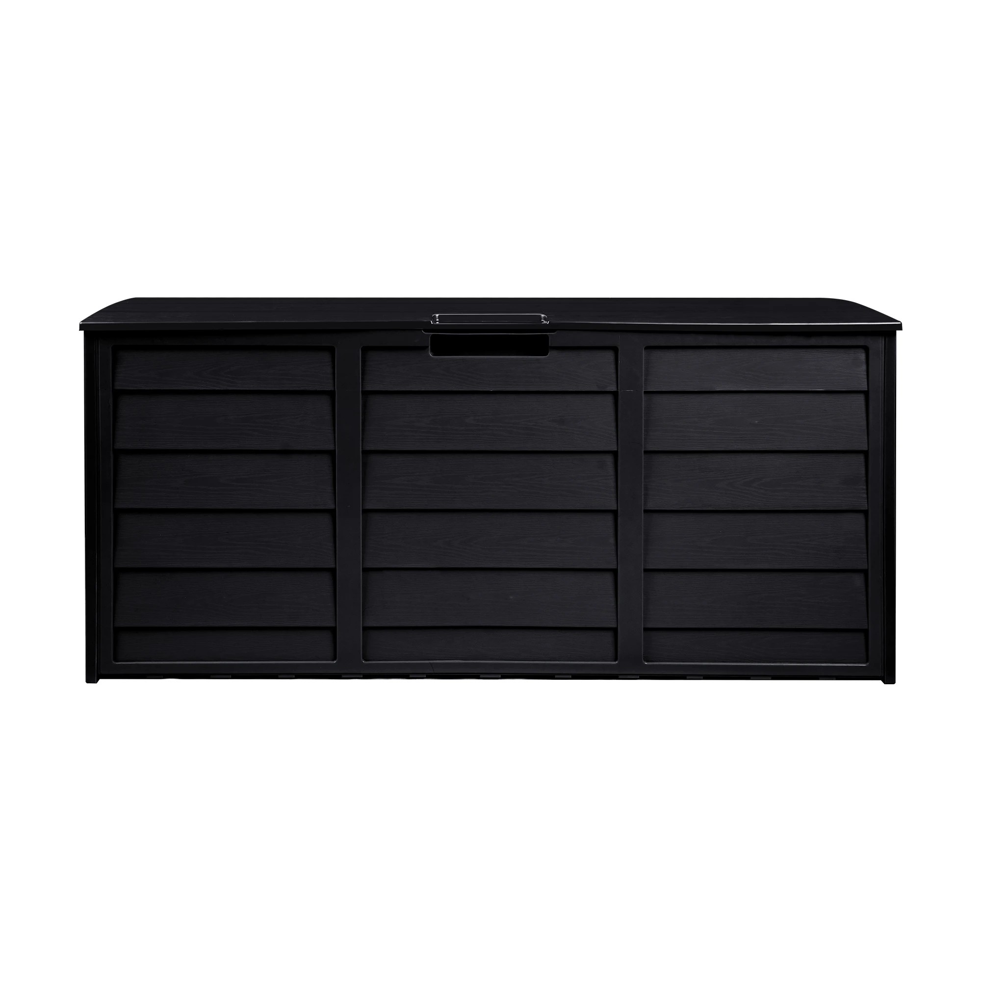 4 Livsip Outdoor Storage Box 290L Container Garden Chest Deck Tool Toy Lockable - Black, 4 of 9
