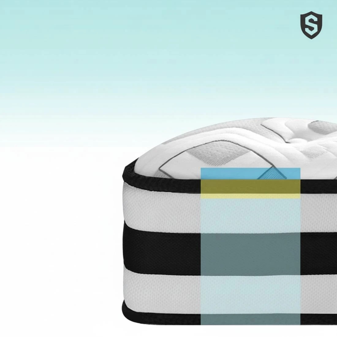 7 Giselle Bedding 24cm Mattress Super Firm Queen - Queen Bed - White, 7 of 8