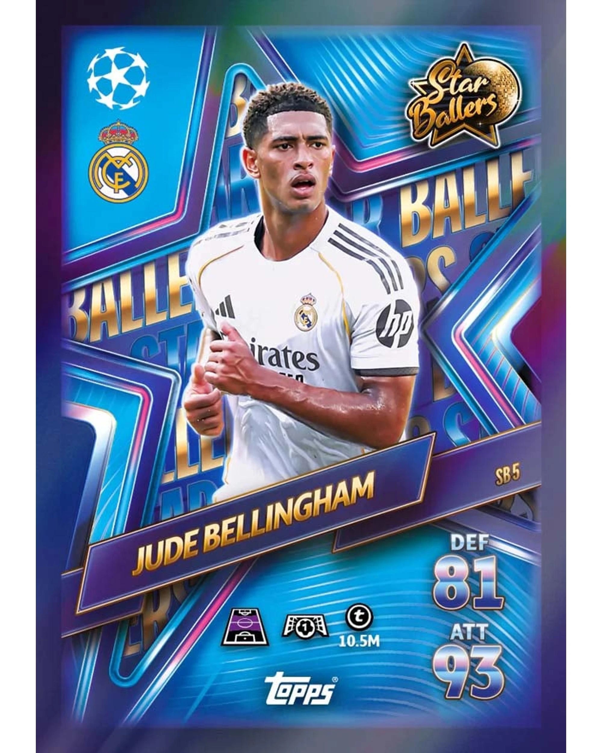 3 Match Attax UCC Champions League 2025/2026 Edition Star Ballers Eco Pack, 3 of 8