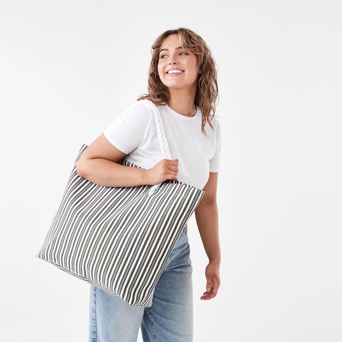5 Beach Bag Olive Strp, 5 of 5