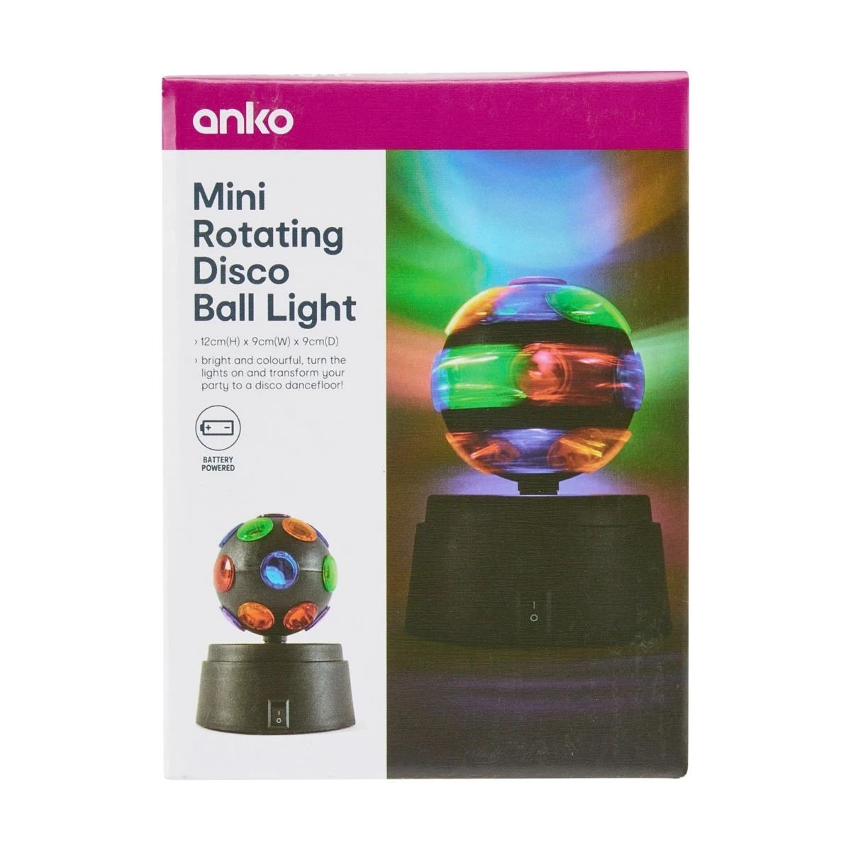 9 Mini Rotating Disco Ball Light, 9 of 9