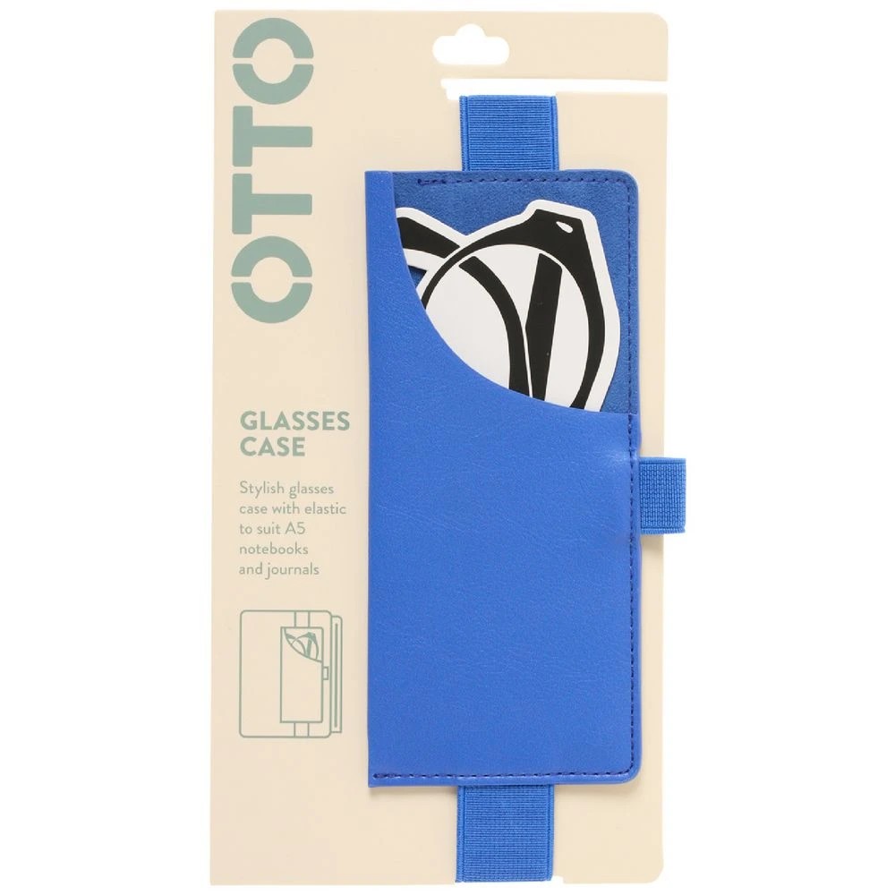 1 Otto Glasses Case Pen Holder with Elastic Blue, 1 of 2